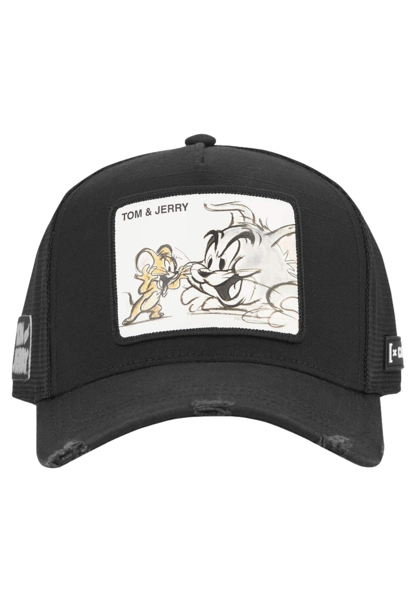 GORRA CAPSLAB NEGRA TOM & JERRY TOM3 TRUCKER CAP - AREA ZERO
