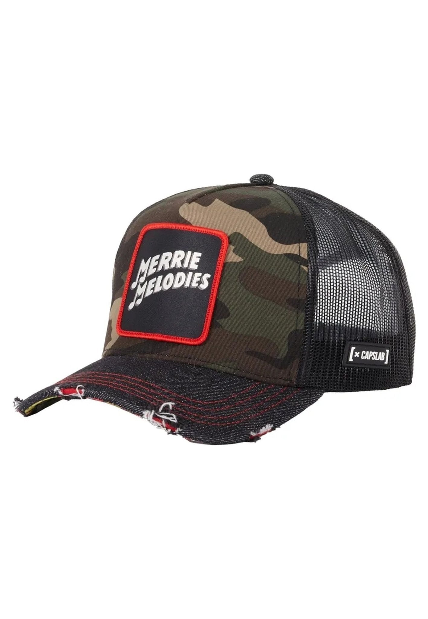 GORRA CAPSLAB VERDE CAMUFLAJE MERRY MELODIES FOL TRUCKER CAP - AREA ZERO