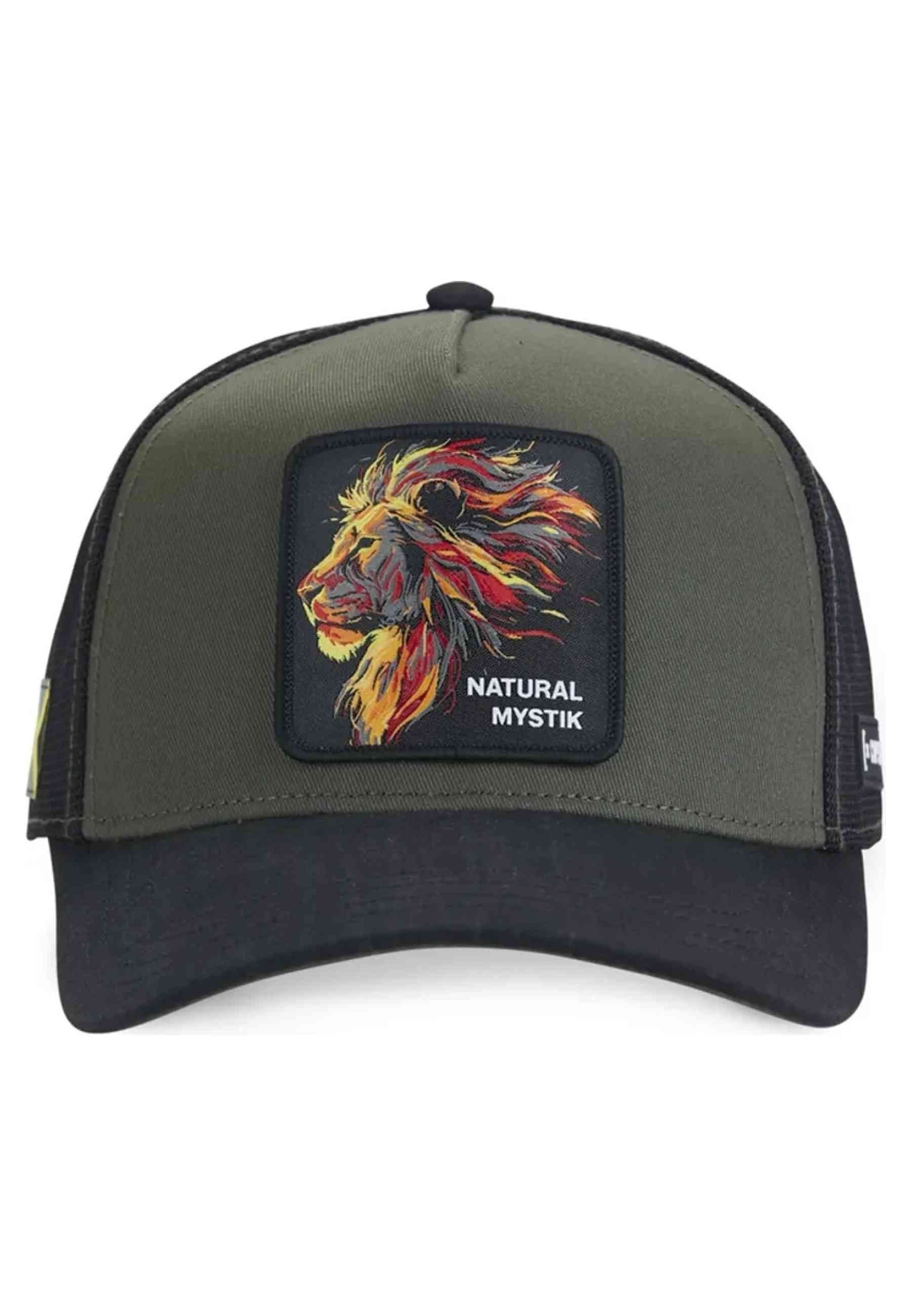 GORRA CAPSLAB VERDE NATURAL MYSTIK LION TRUCKER CAP