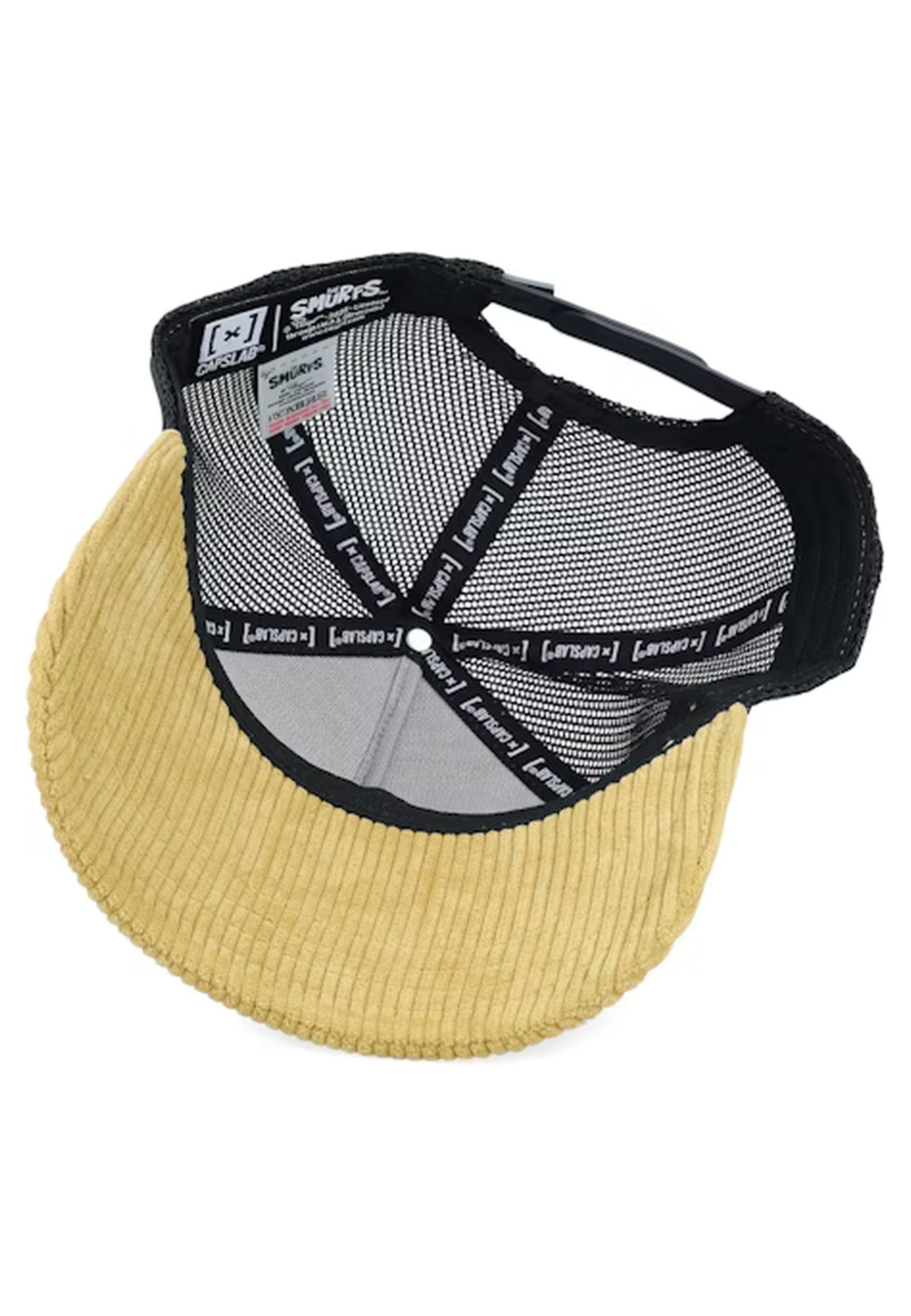 GORRA CAPSLABS BEIGE PANA PITUFO MANITAS TRUCKER CAP