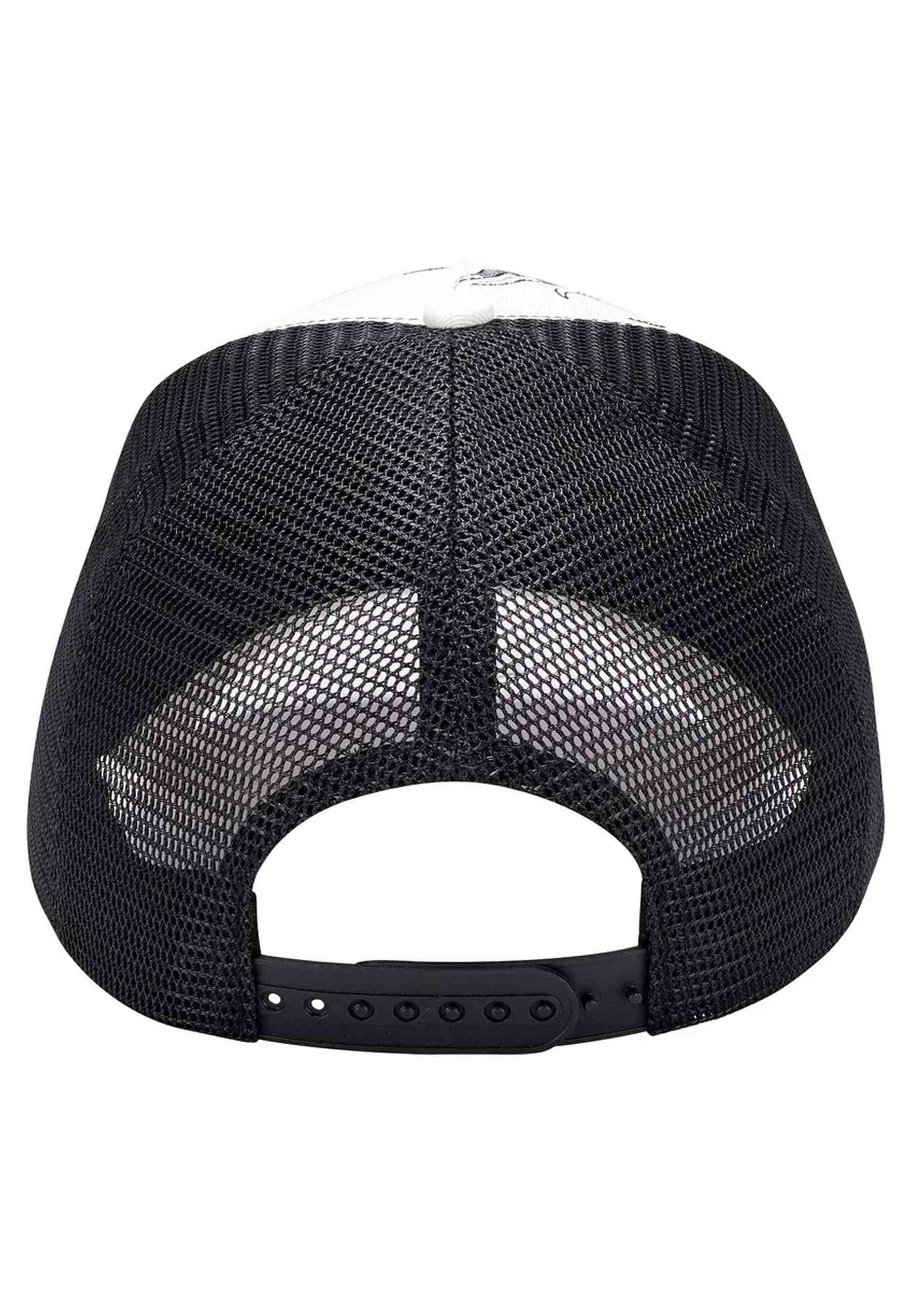 GORRA ED HARDY BLANCA MONO GIANT DRAGON FRONT MESH TRUCKER