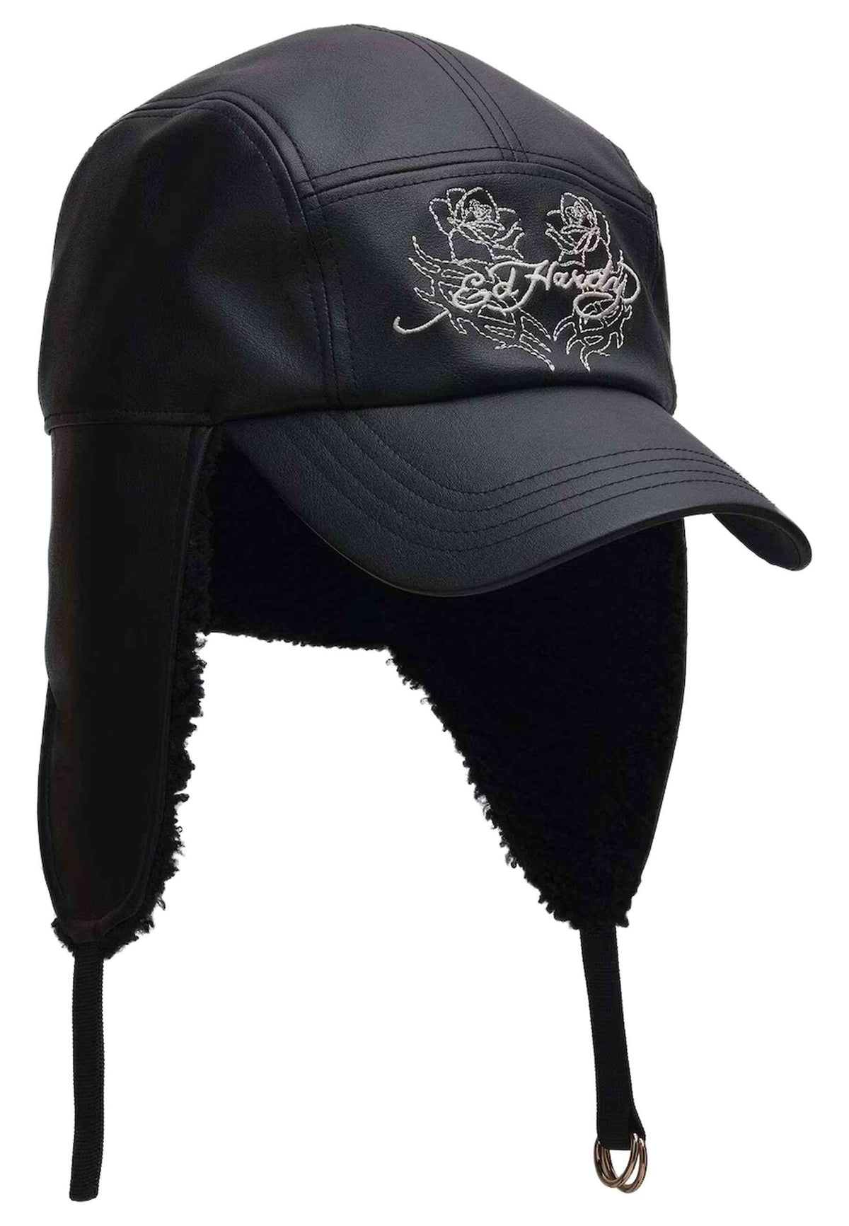GORRA ED HARDY NEGRA ROSE LOGO AVIATION CAP
