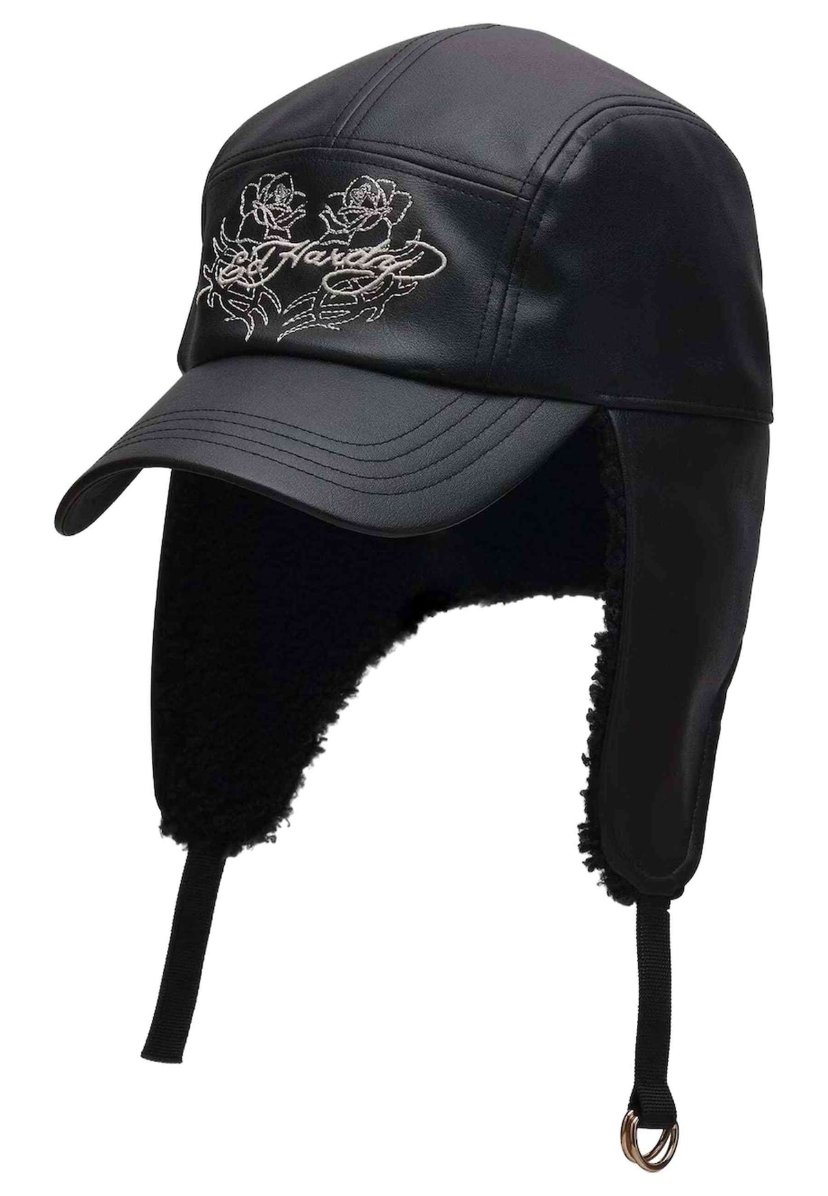 GORRA ED HARDY NEGRA ROSE LOGO AVIATION CAP