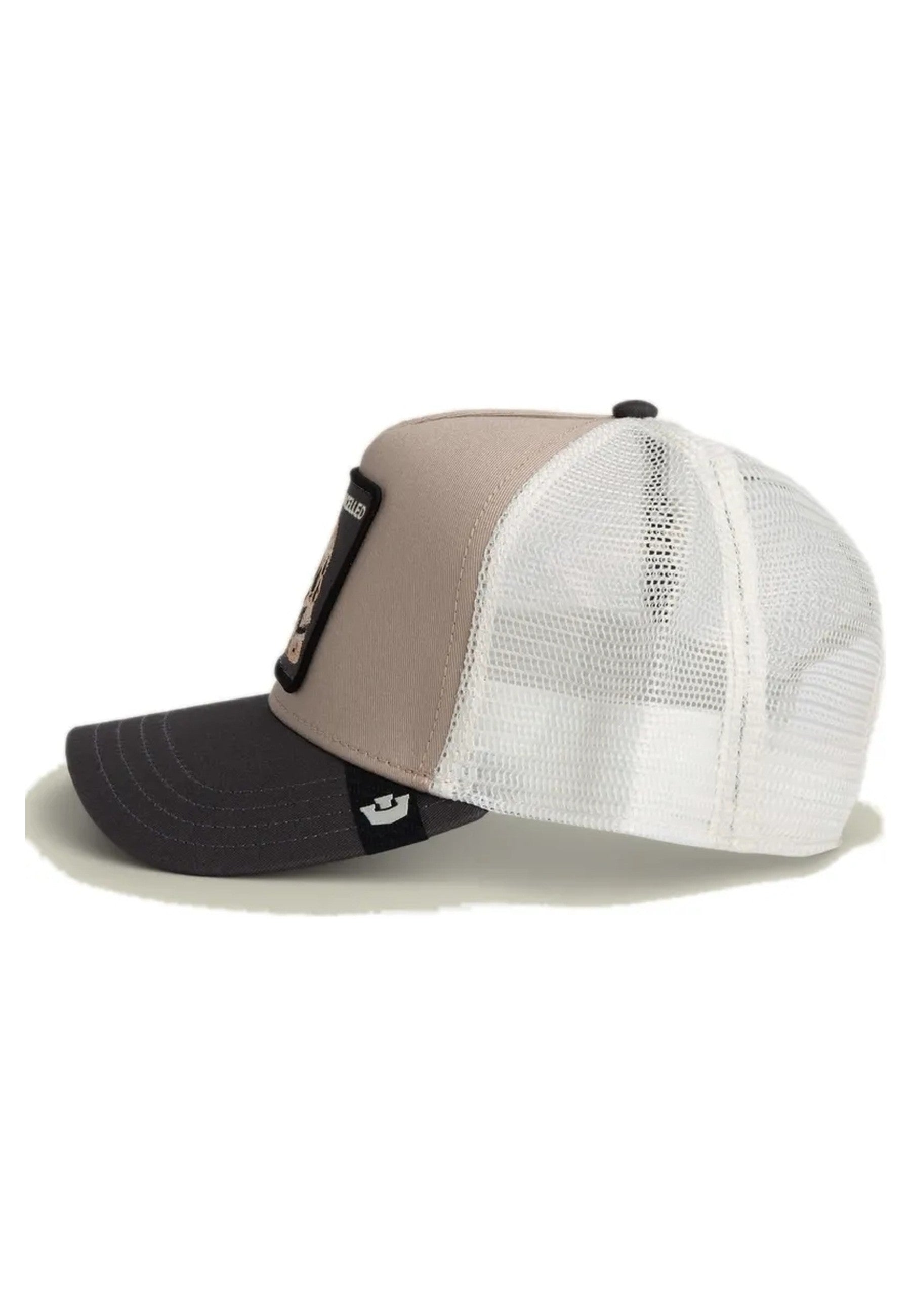 GORRA GOORIN BEIGE CALAVERA CANCELLED SKULL TRUCKER CAP