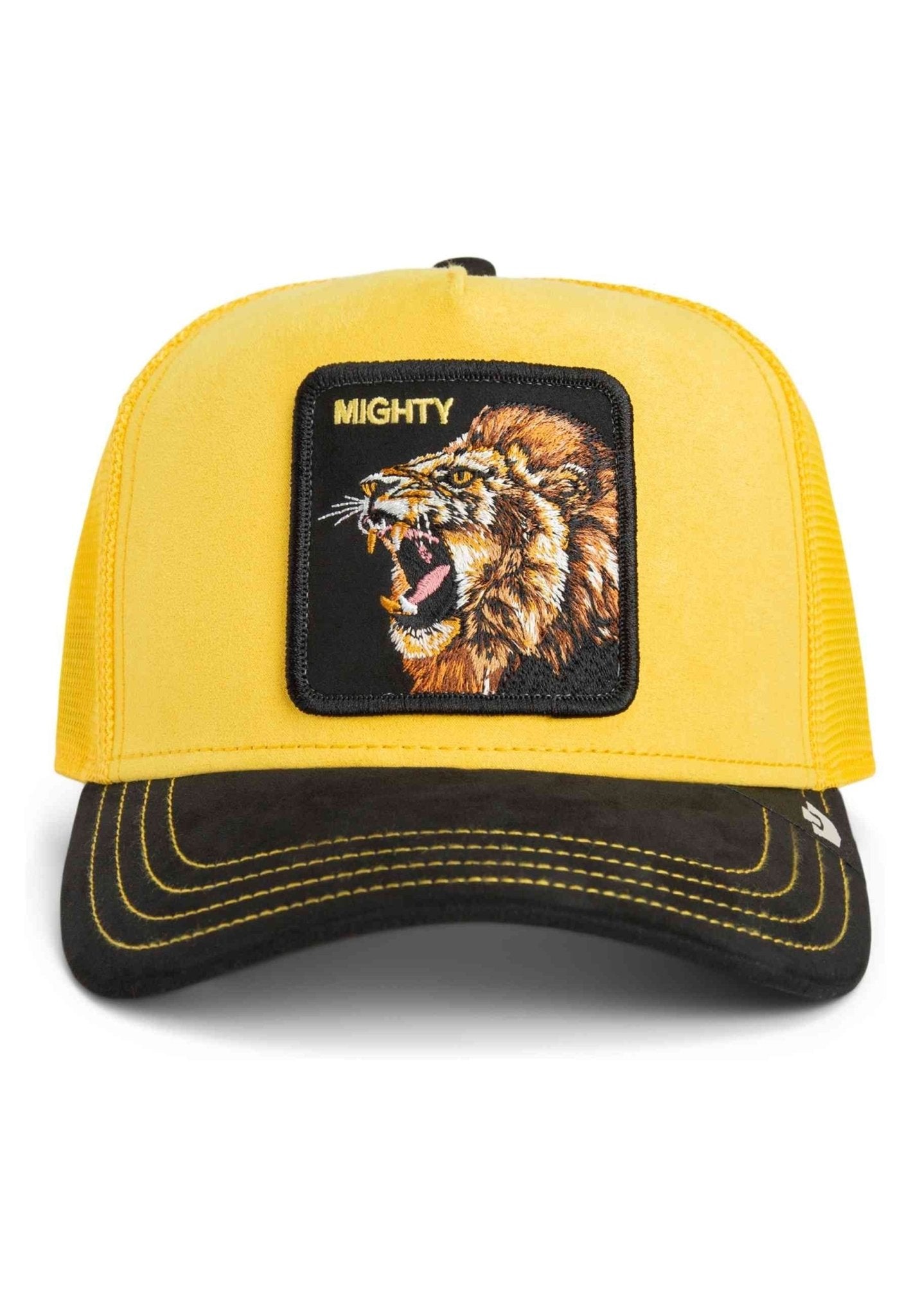 GORRA GOORIN BROS AMARILLA LEON SUEDE LION TRUCKER CAP - AREA ZERO