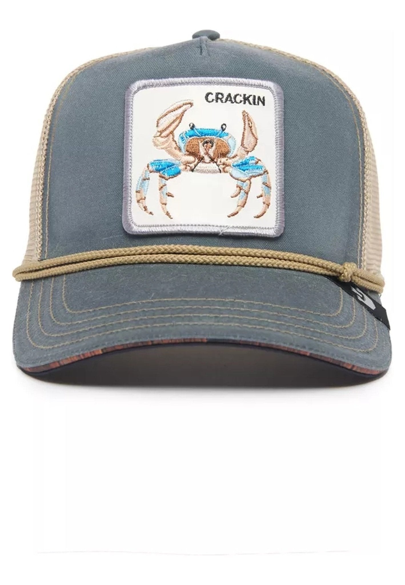 GORRA GOORIN BROS AZUL CANGREJO WUZ CRACKIN TRUCKER CAP - AREA ZERO