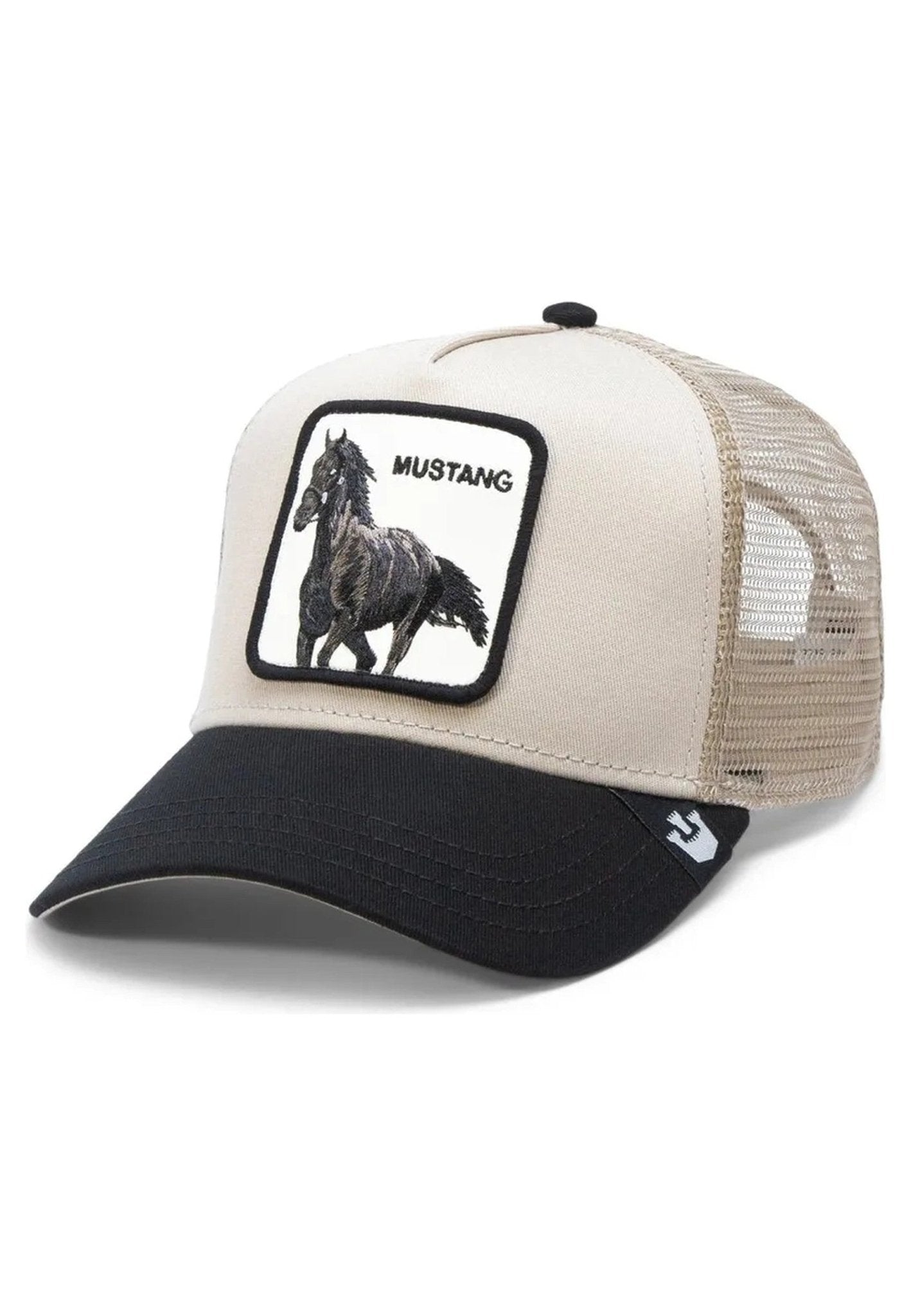 GORRA GOORIN BROS BEIGE CABALLO THE MUSTANG TRUCKER CAP - AREA ZERO
