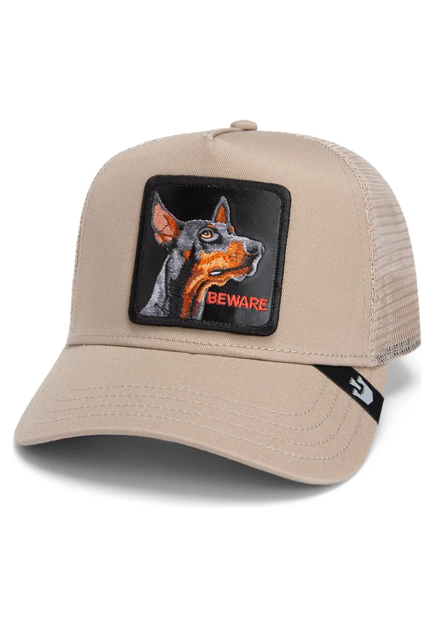 GORRA GOORIN BROS BEIGE DOBERMAN TRUCKER CAP