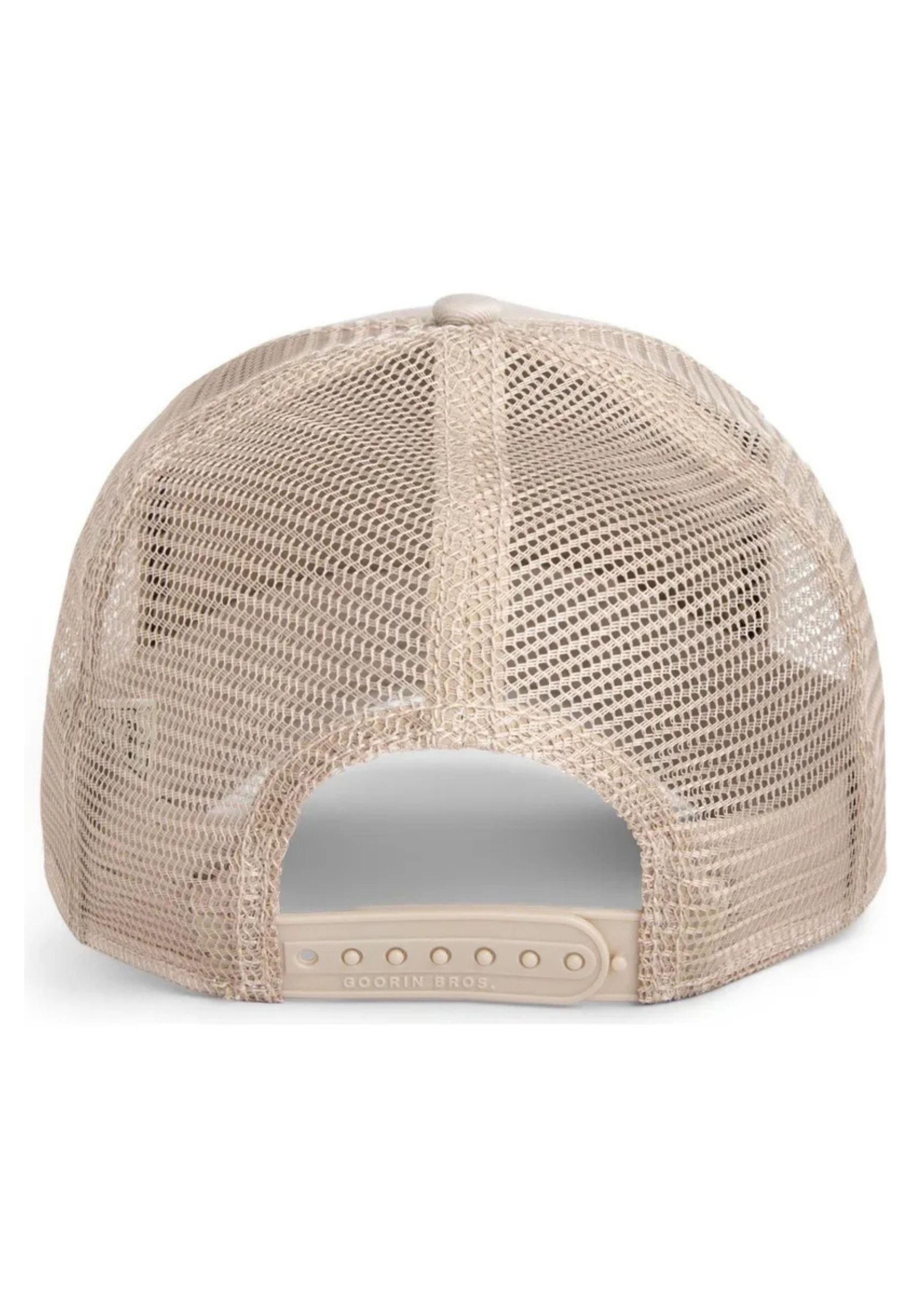 GORRA GOORIN BROS BEIGE LAGARTO THE OUTLAW LIZZARD TRUCKER CAP