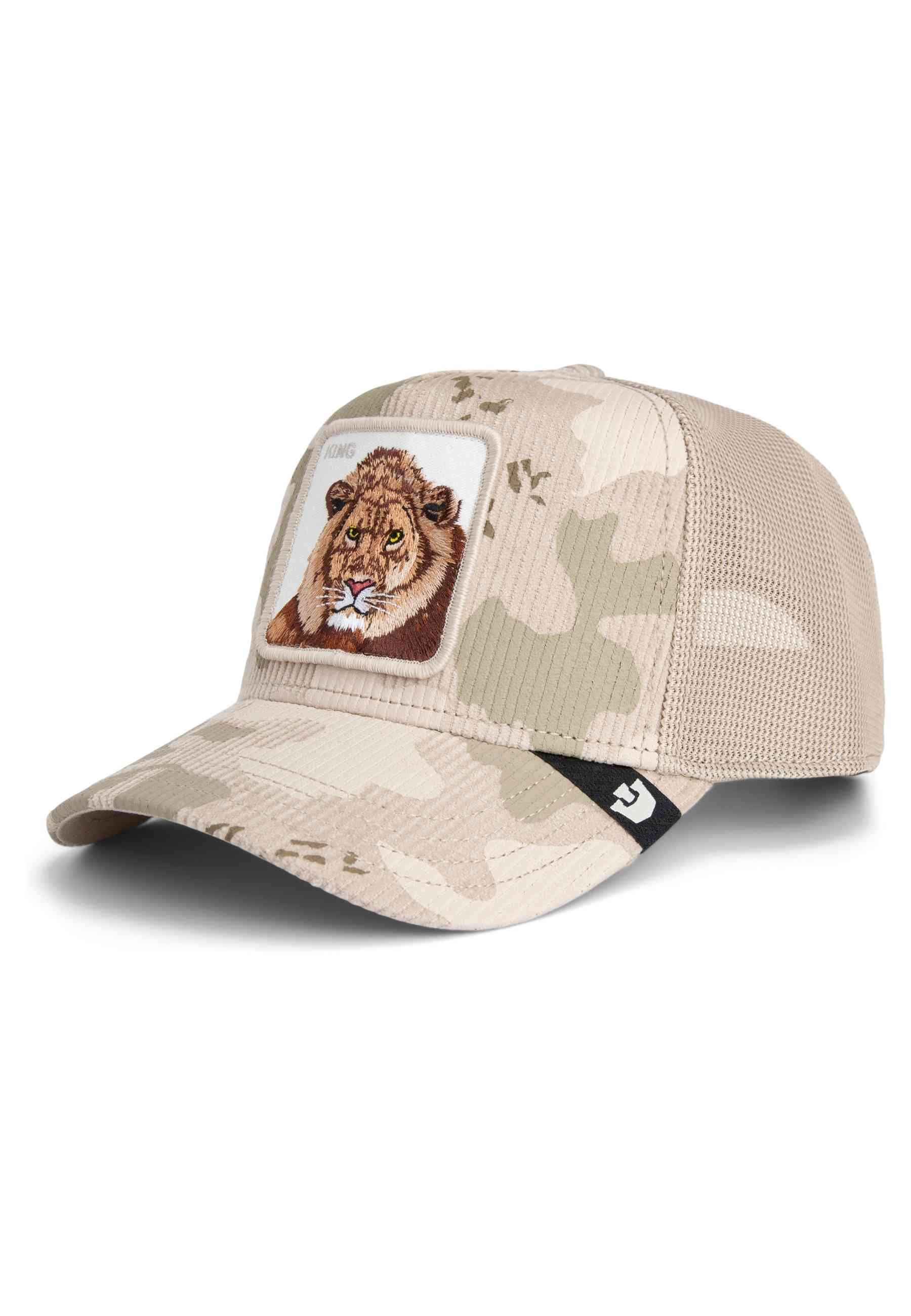 GORRA GOORIN BROS BEIGE PANA LEON KING CAMO TRUCKER CAP
