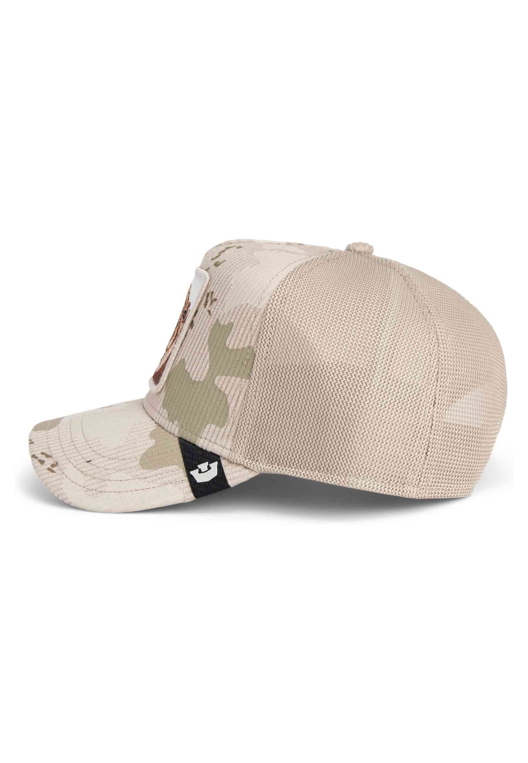 GORRA GOORIN BROS BEIGE PANA LEON KING CAMO TRUCKER CAP