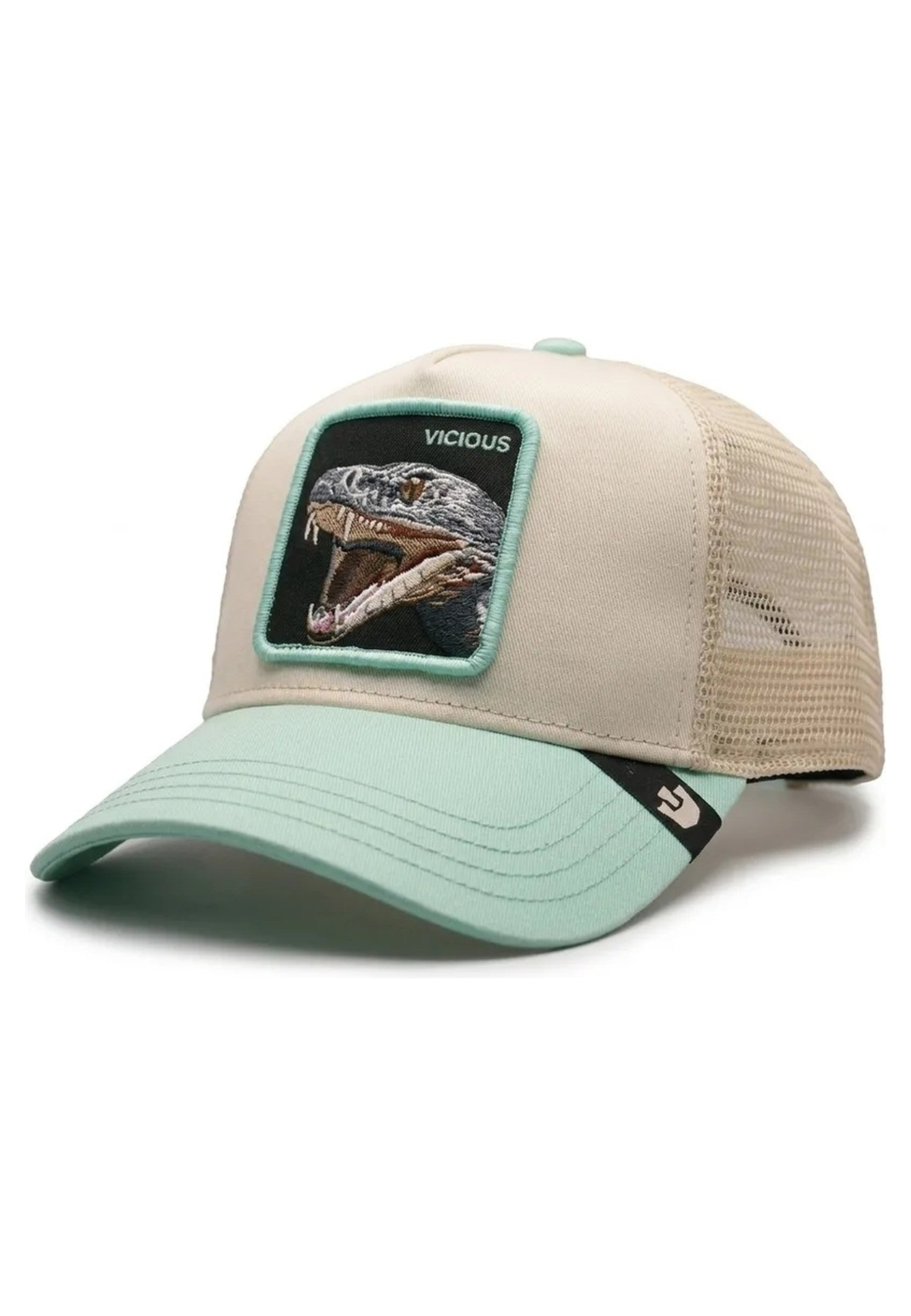 GORRA GOORIN BROS BEIGE SERPIENTE VICIOUS TRUCKER CAP