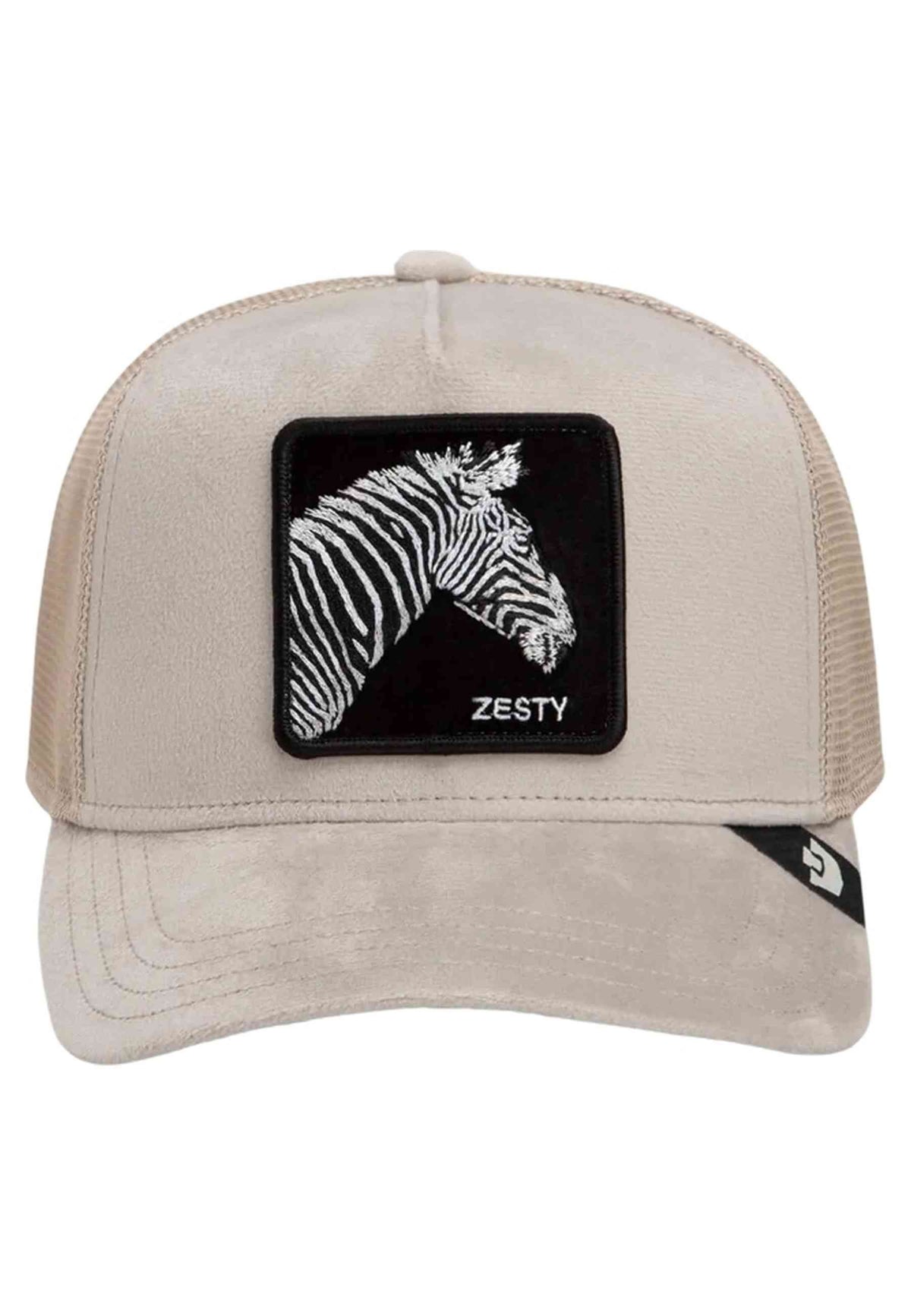 GORRA GOORIN BROS BEIGE ZEBRA VELOUR ZESTY TRUCKER CAP