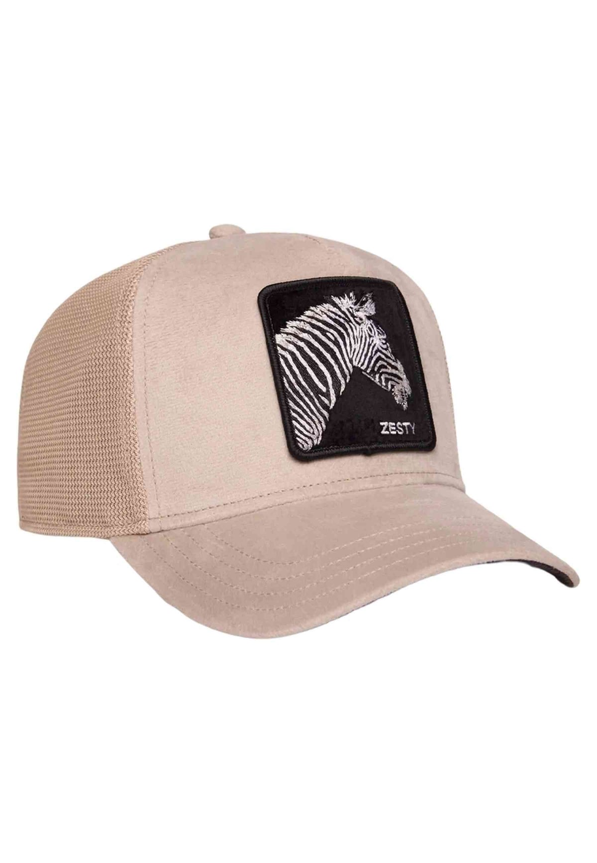 GORRA GOORIN BROS BEIGE ZEBRA VELOUR ZESTY TRUCKER CAP