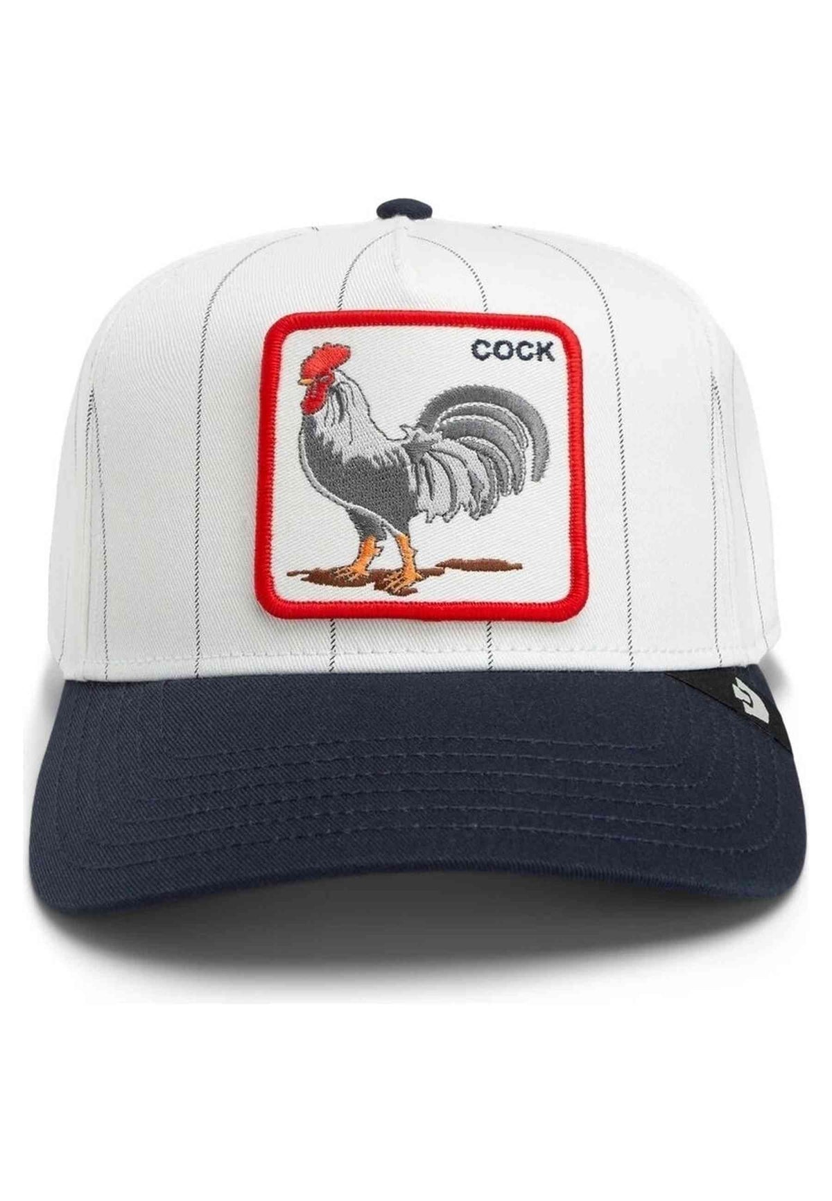 GORRA GOORIN BROS BLANCA GALLO PINSTRIPE ROOSTER CAP