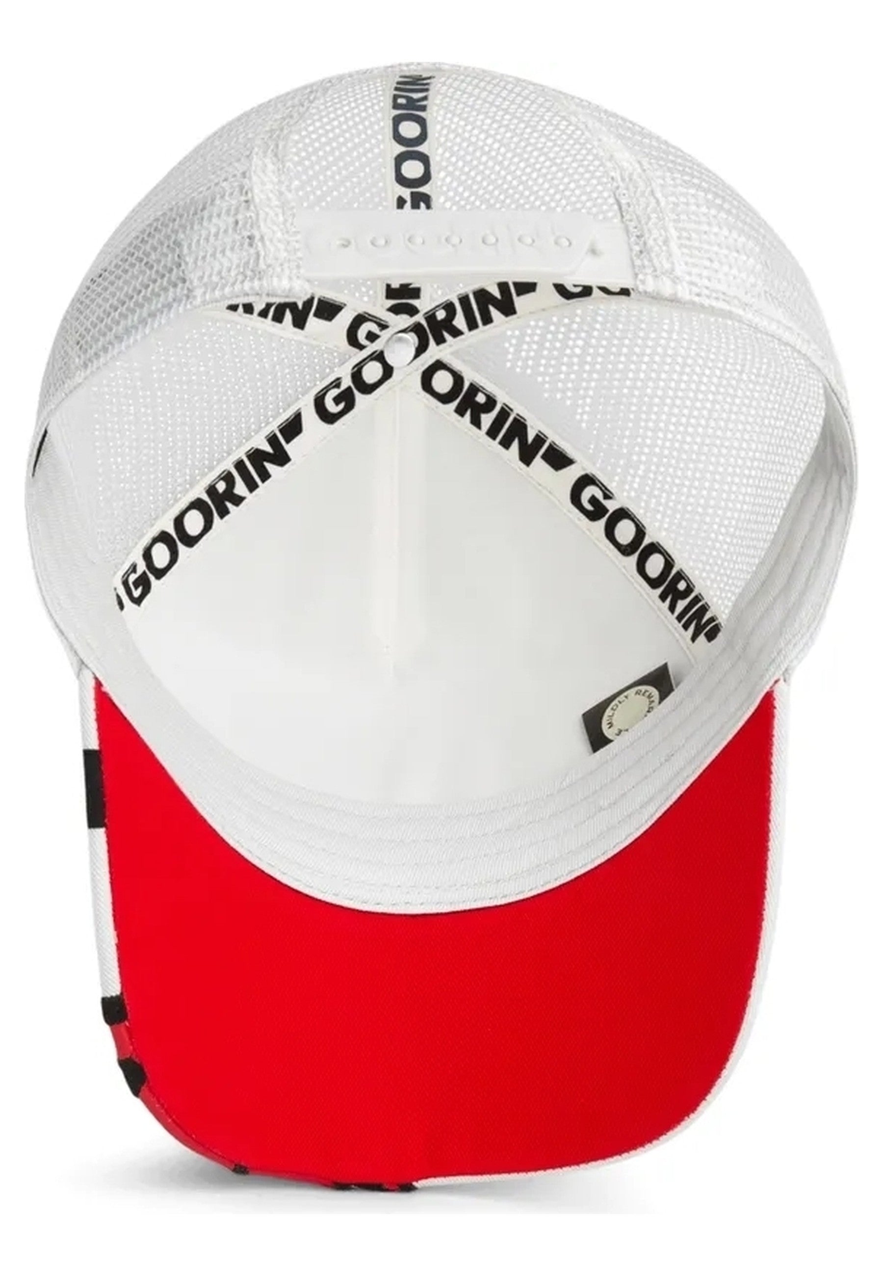 GORRA GOORIN BROS BLANCA HORMAIGA FIRE FLAMES TRUCKER CAP