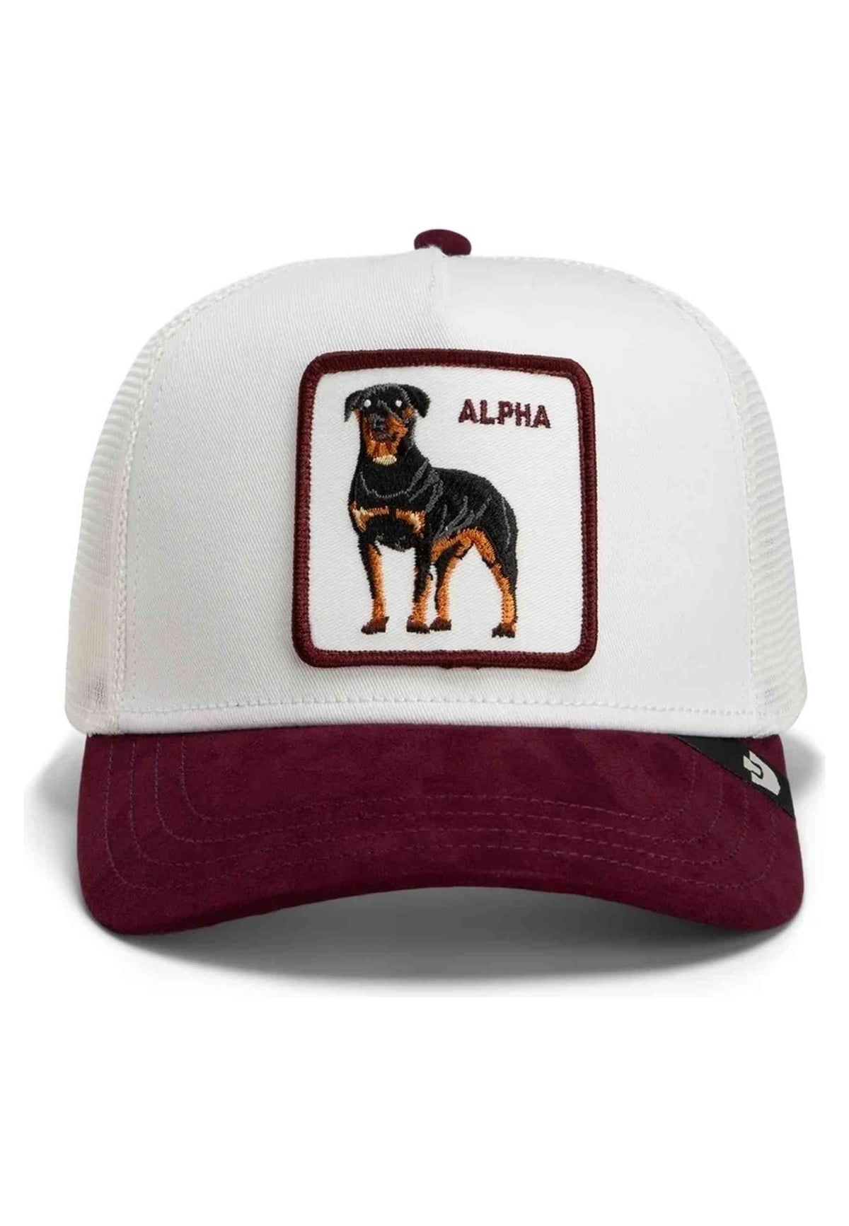 GORRA GOORIN BROS BLANCA ROTTWEILLER SUEDE ALPHA TRUCKER CAP