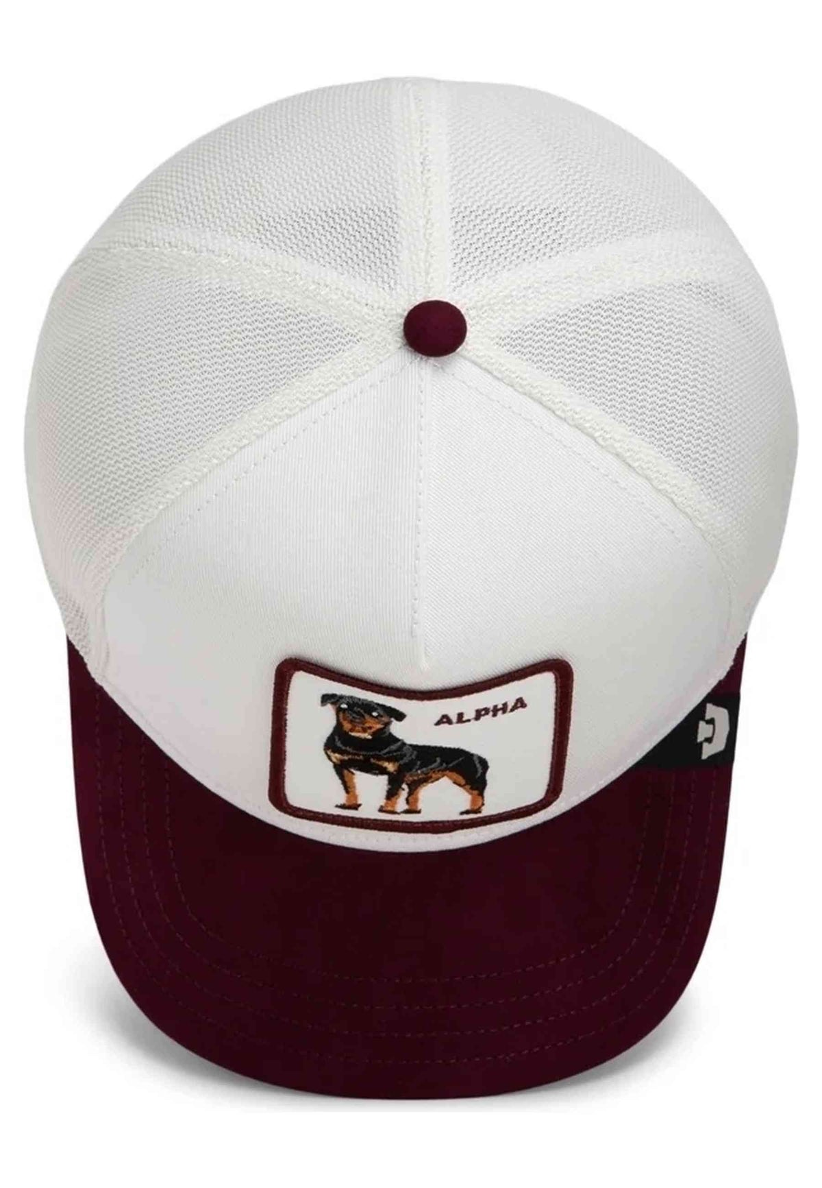 GORRA GOORIN BROS BLANCA ROTTWEILLER SUEDE ALPHA TRUCKER CAP