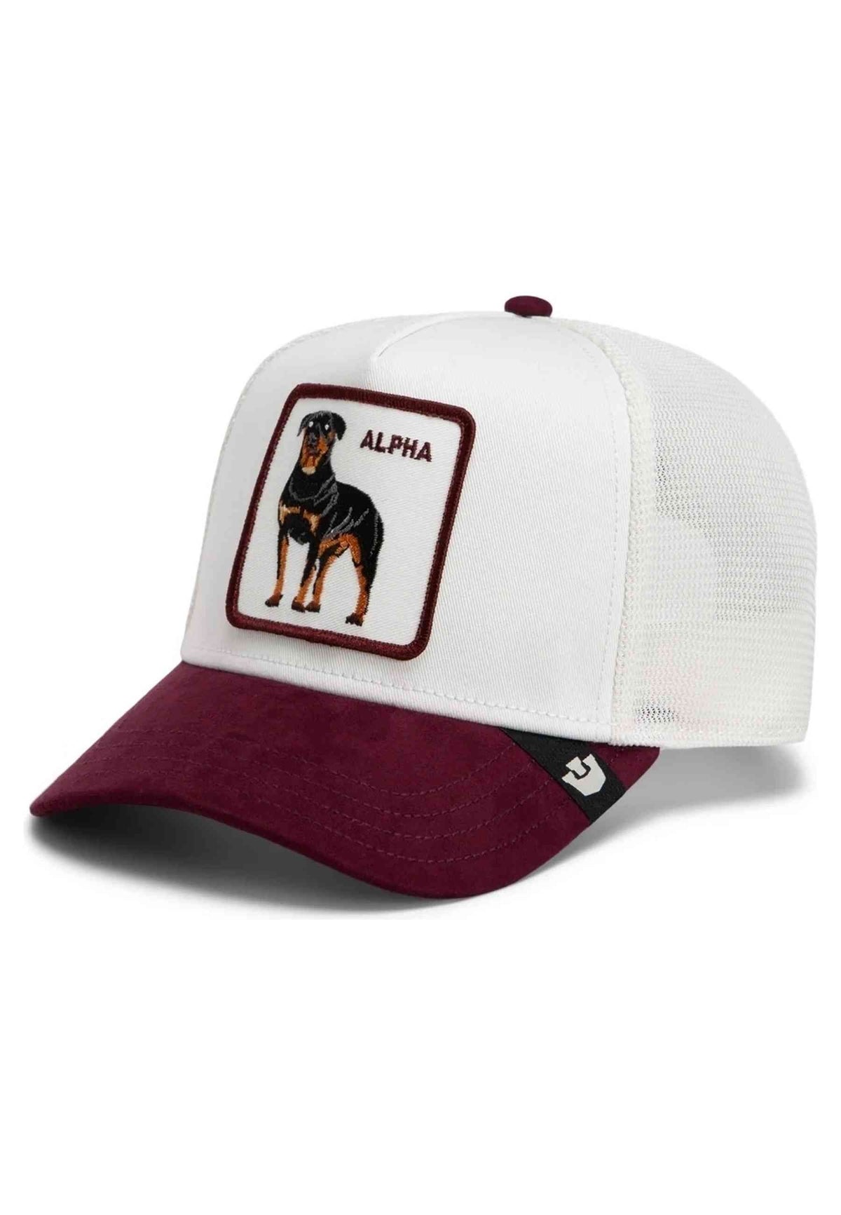 GORRA GOORIN BROS BLANCA ROTTWEILLER SUEDE ALPHA TRUCKER CAP