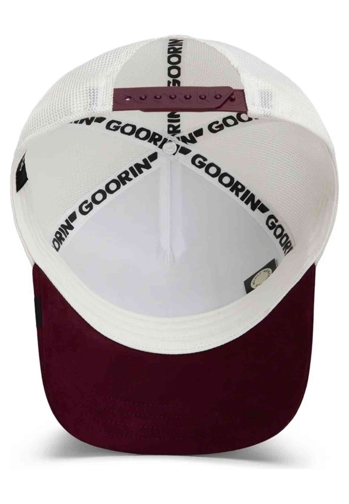 GORRA GOORIN BROS BLANCA ROTTWEILLER SUEDE ALPHA TRUCKER CAP