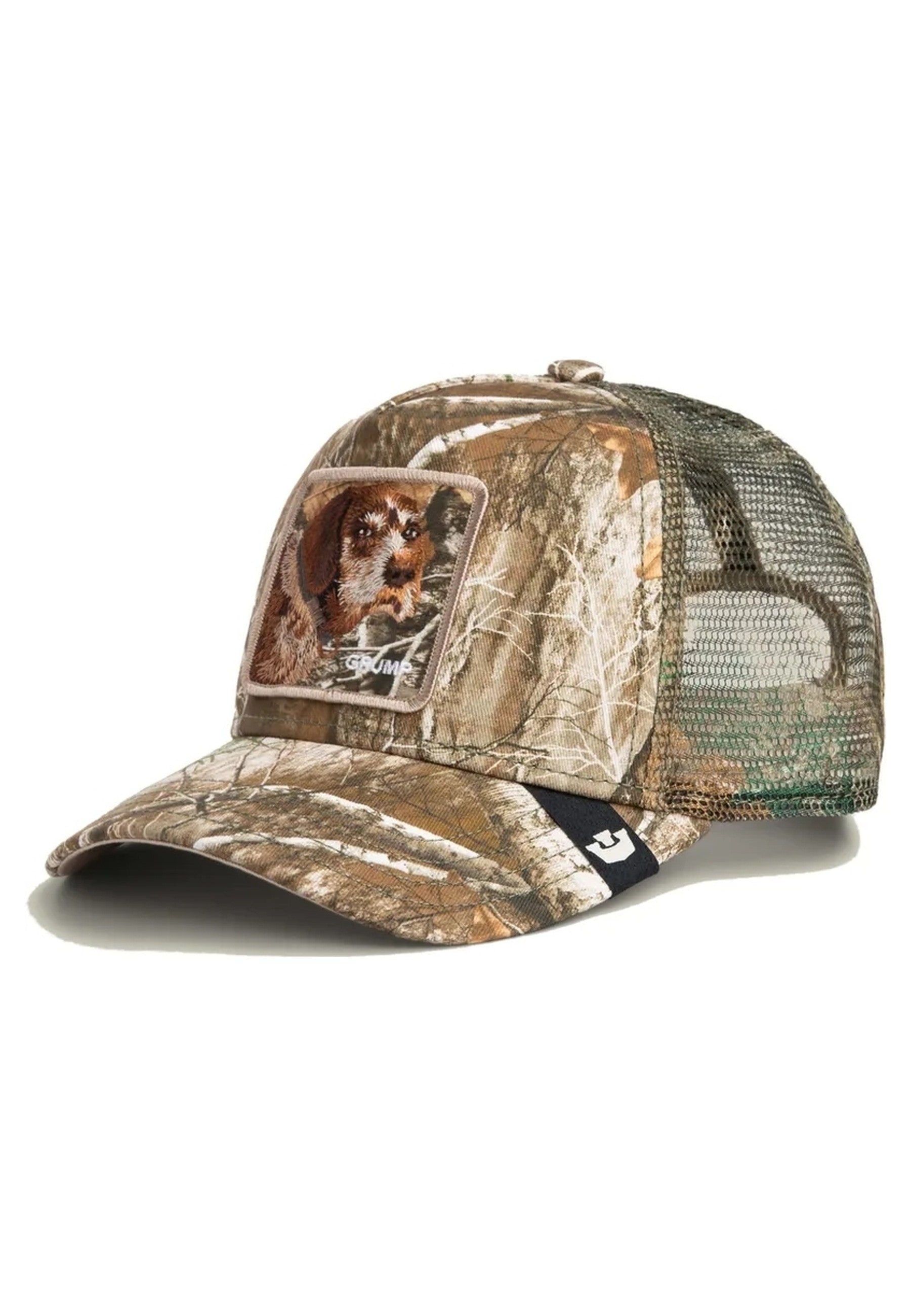 GORRA GOORIN BROS CAMUFLAJE PERRO REALTREE EDGE GRUMP DOG TRUCKER CAP