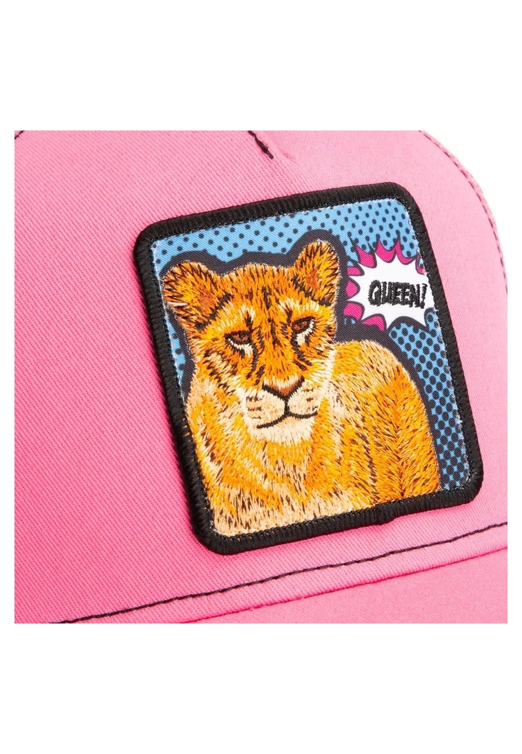 GORRA GOORIN BROS FUXIA LEONA POP ART QUEEN LION TRUCKER CAP