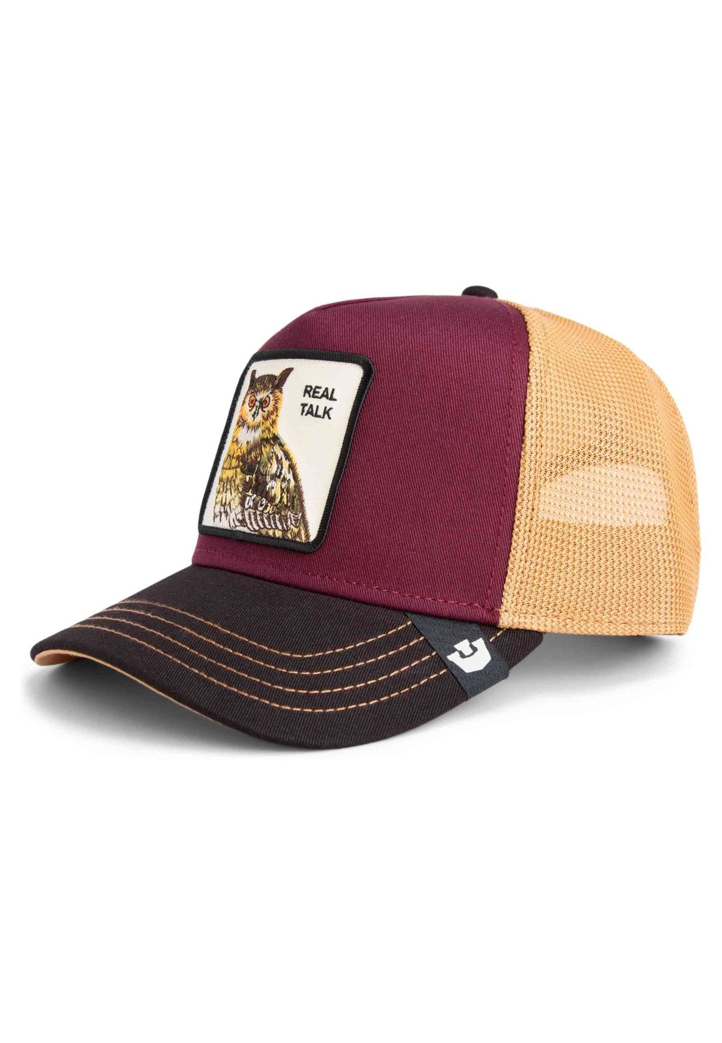 GORRA GOORIN BROS GRANATE BUHO TRICOLOR OWL TRUCKER CAP - AREA ZERO