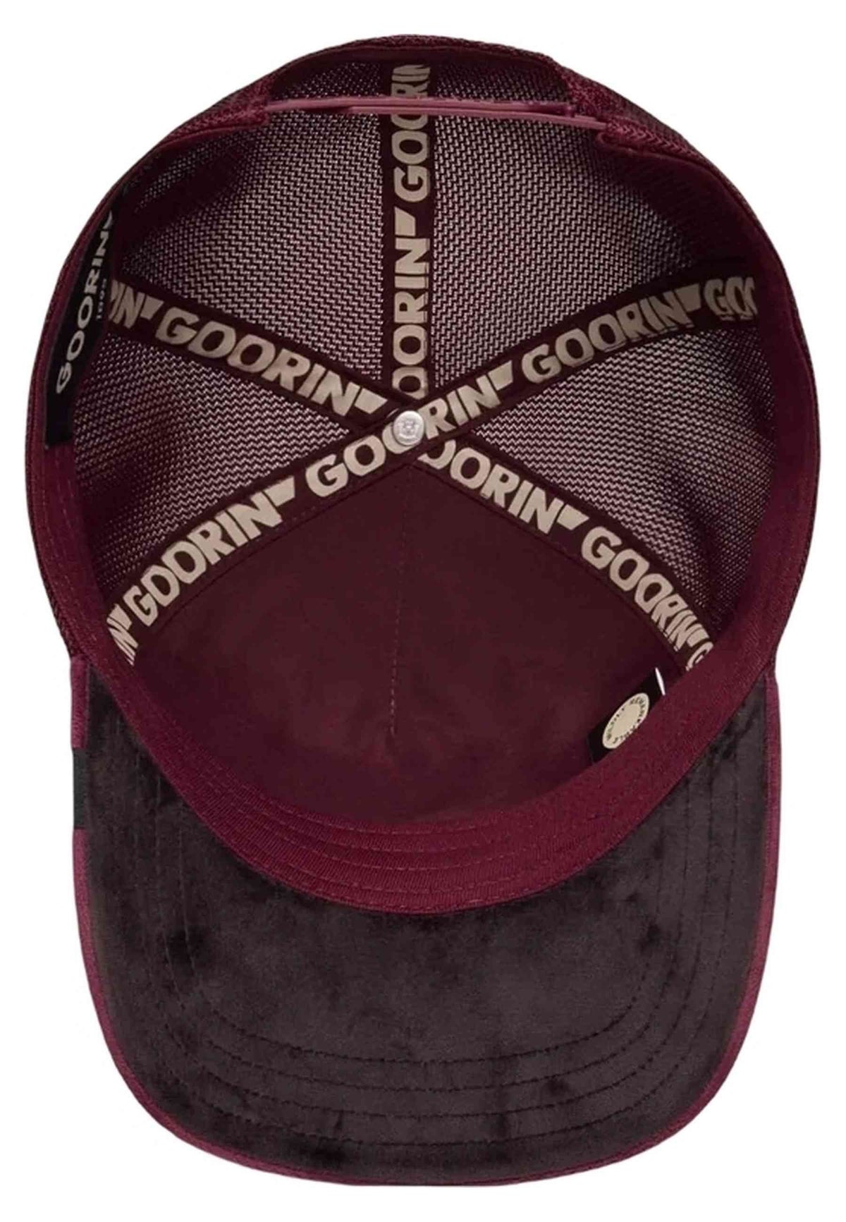 GORRA GOORIN BROS GRANATE UNICORNIO VELOUR LEGEND TRUCKER CAP