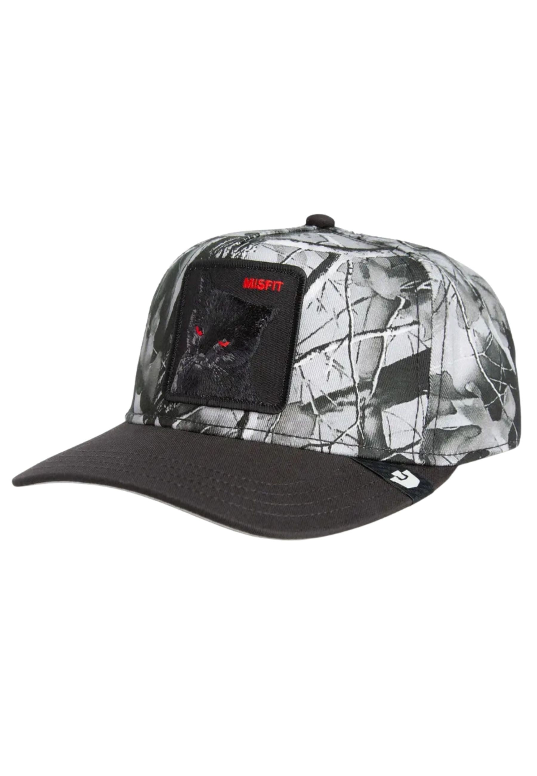 GORRA GOORIN BROS GRIS CAMUFLAJE GATO NEGRO MISFIT CAMO 5 PANELS CAP