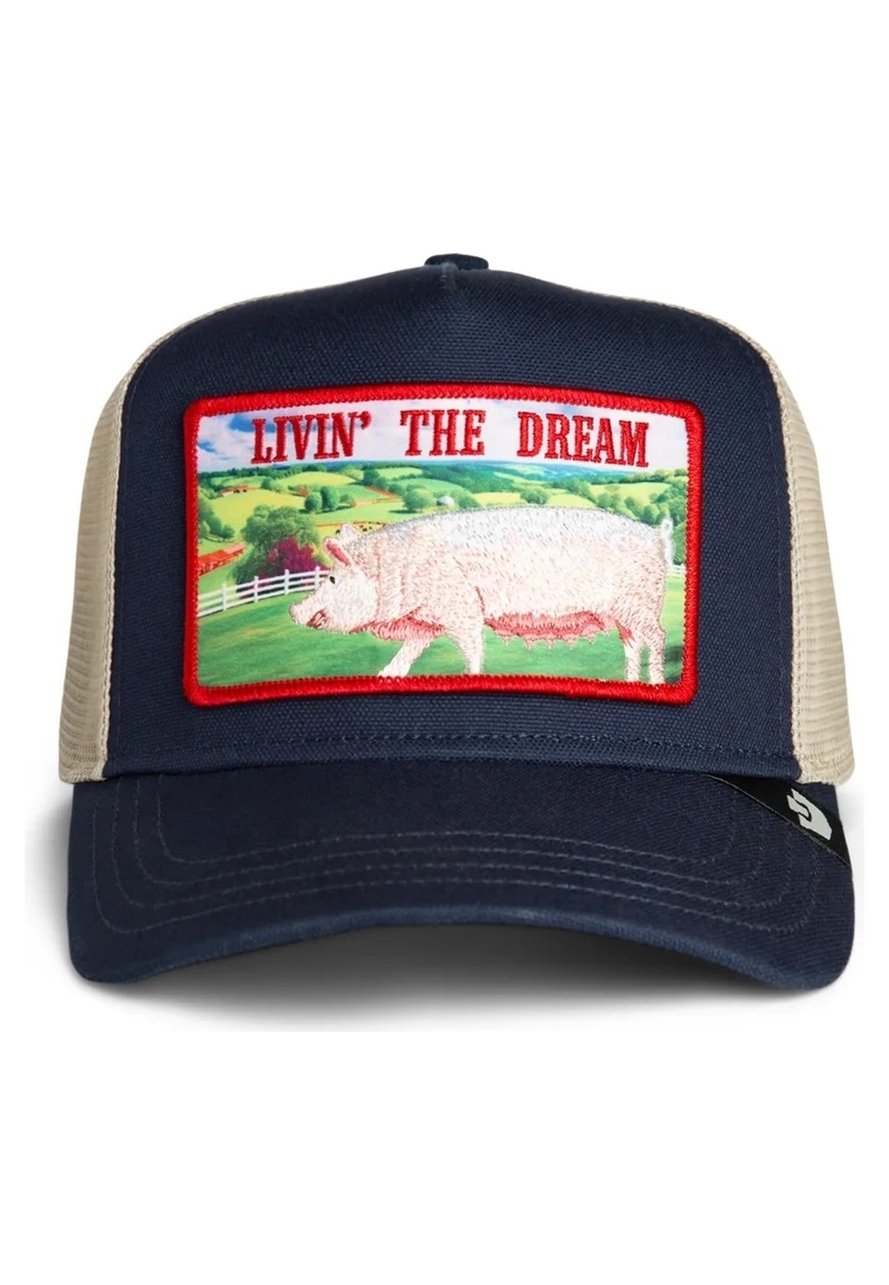 GORRA GOORIN BROS MARINO CERDO GREENER GRAS LIVIN THE DREAM TRUCKER CAP