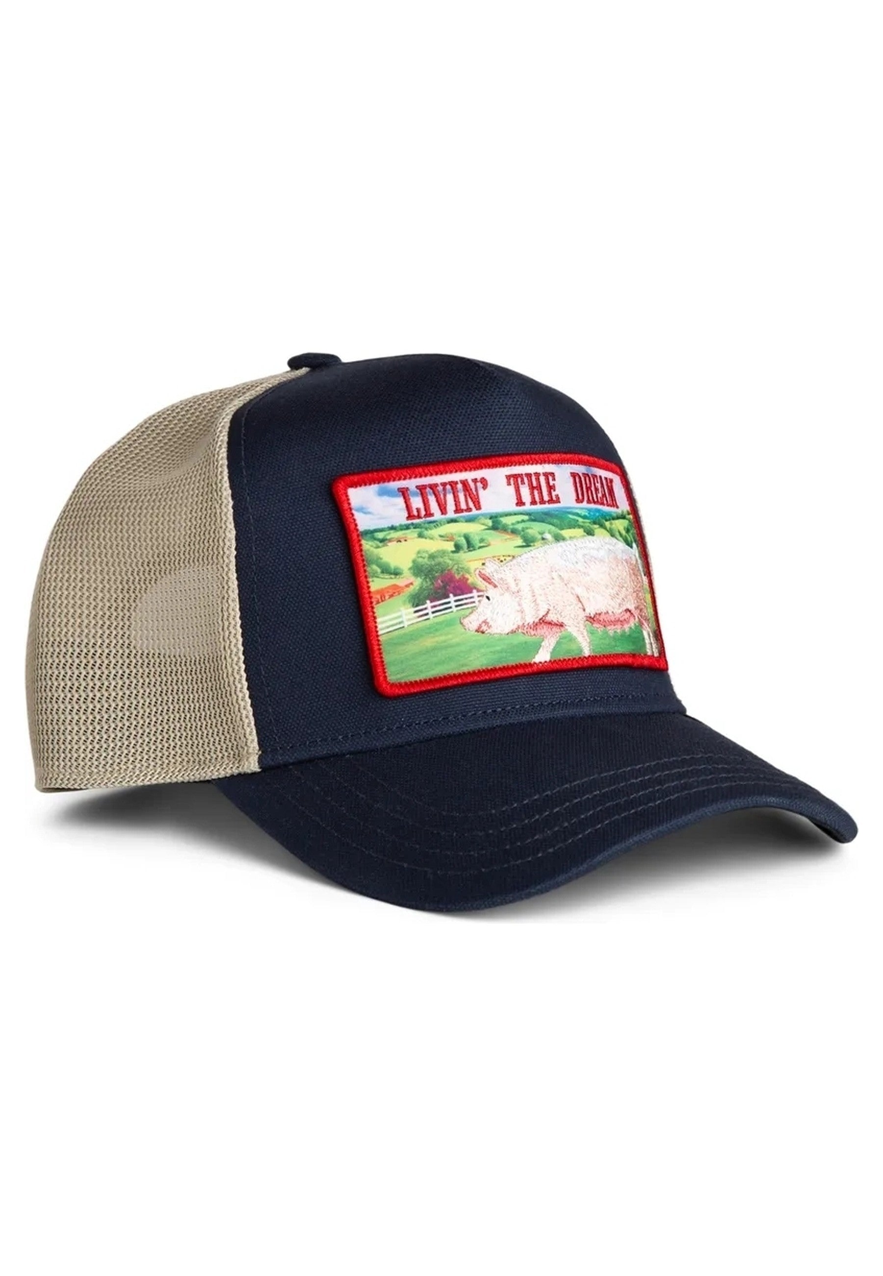 GORRA GOORIN BROS MARINO CERDO GREENER GRAS LIVIN THE DREAM TRUCKER CAP
