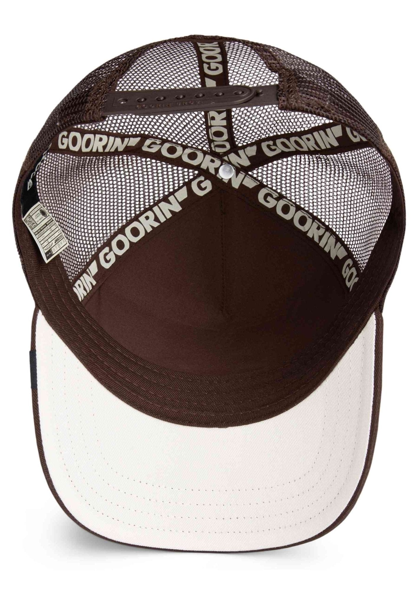 GORRA GOORIN BROS MARRON PUERCOESPIN PRICK TRUCKER CAP - AREA ZERO
