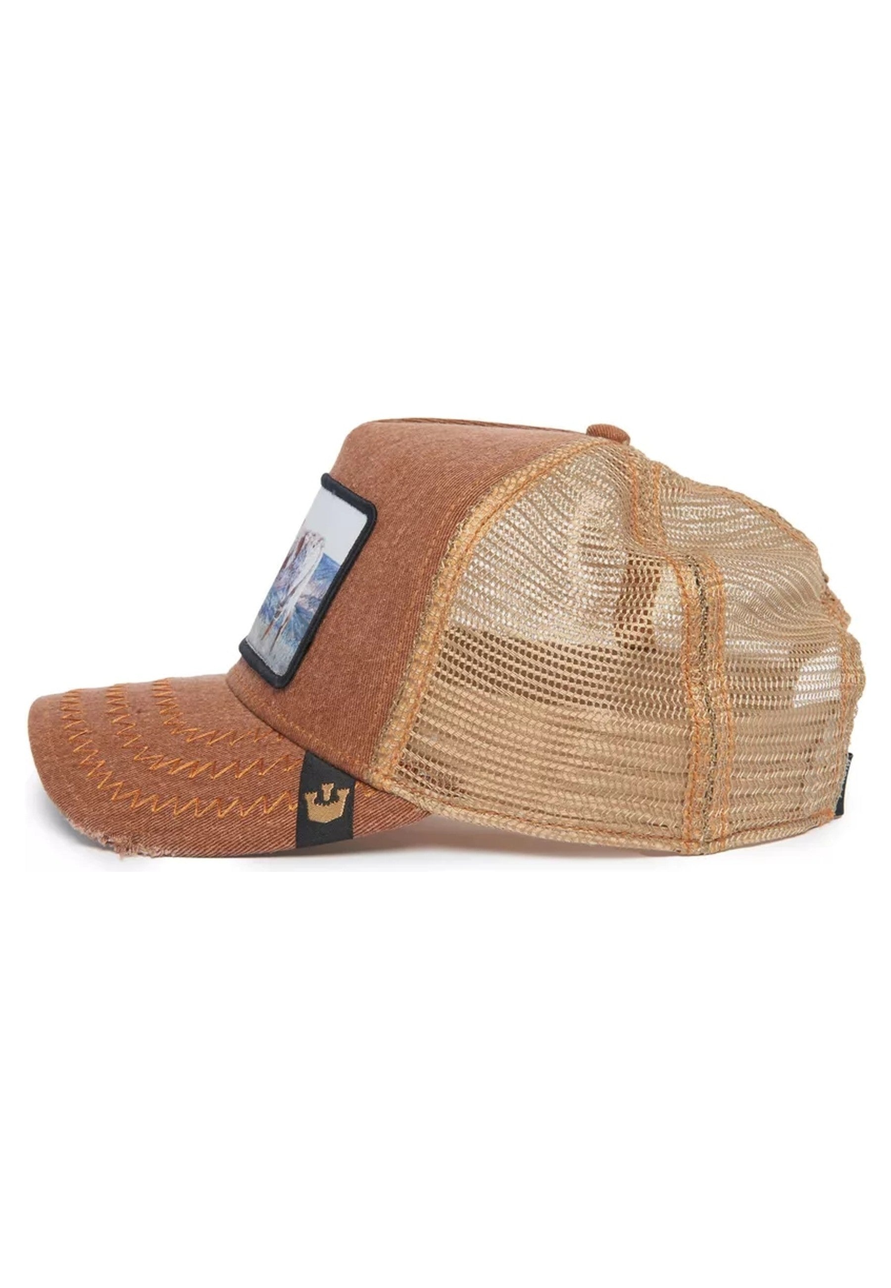 GORRA GOORIN BROS MARRON VACA MODEL NO HO2NY TRUCKER CAP
