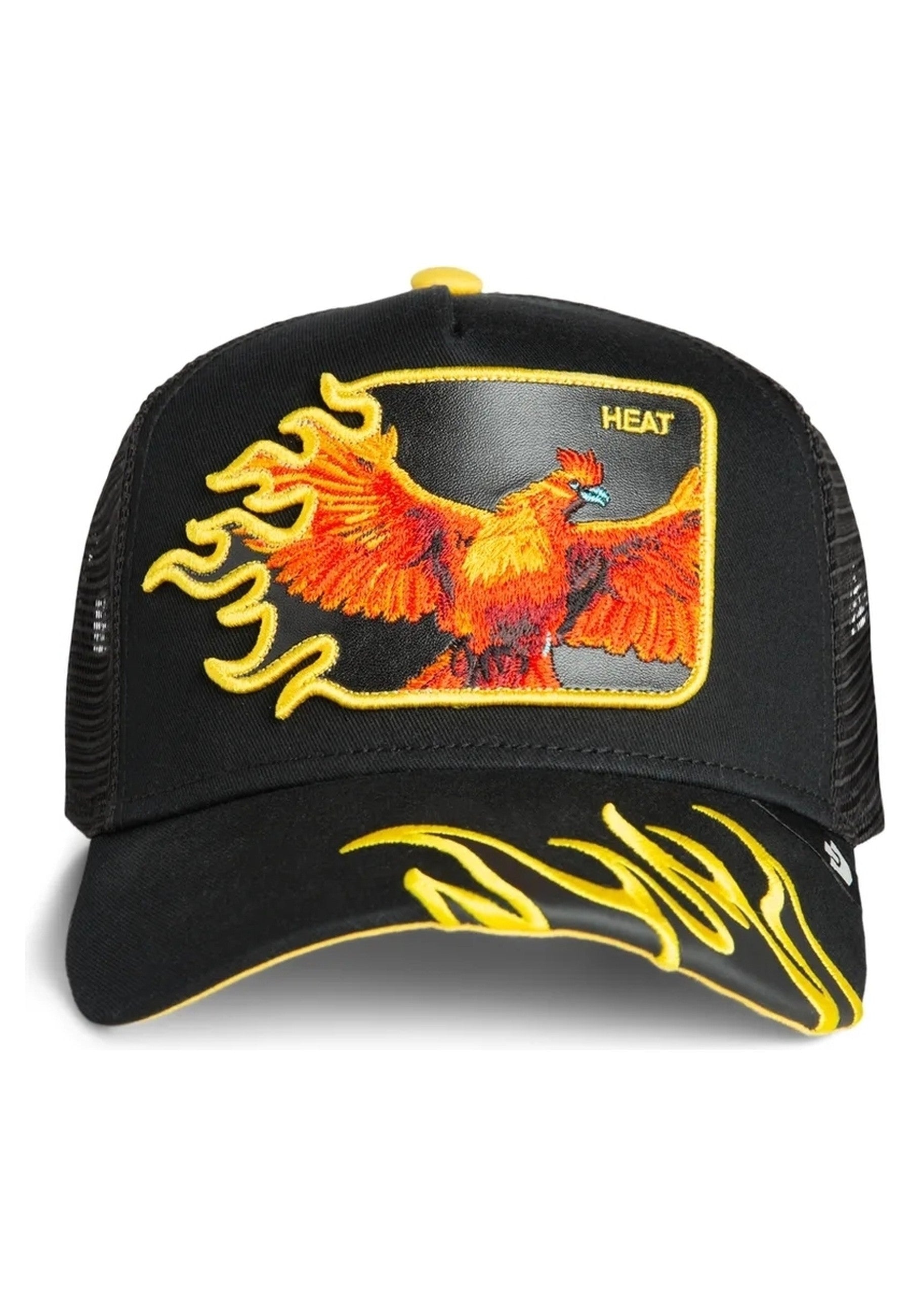 GORRA GOORIN BROS NEGRA AVE FENIX HEAT FLAMES TRUCKER CAP