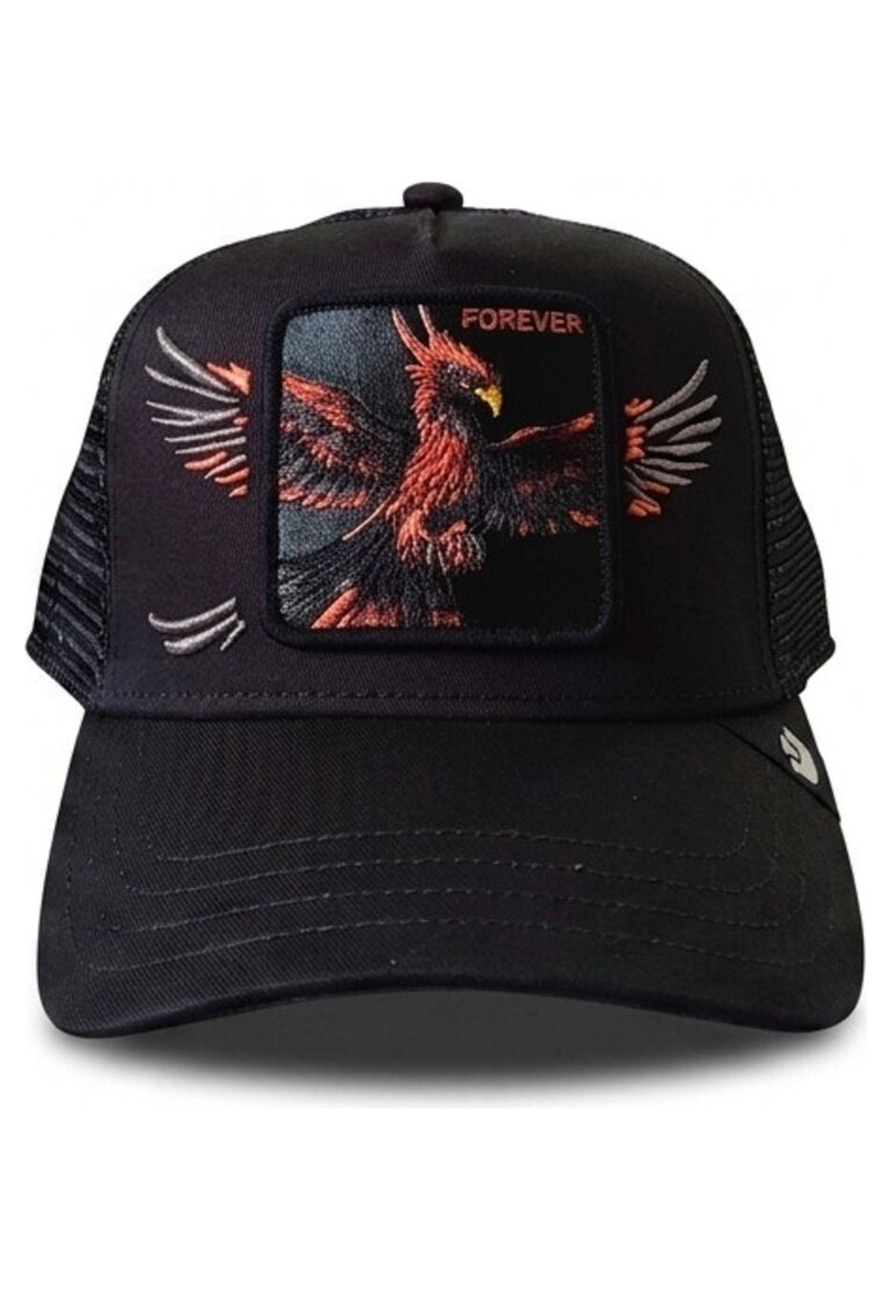 GORRA GOORIN BROS NEGRA AVE FENIX WINGS FOREVER TRUCKER CAP