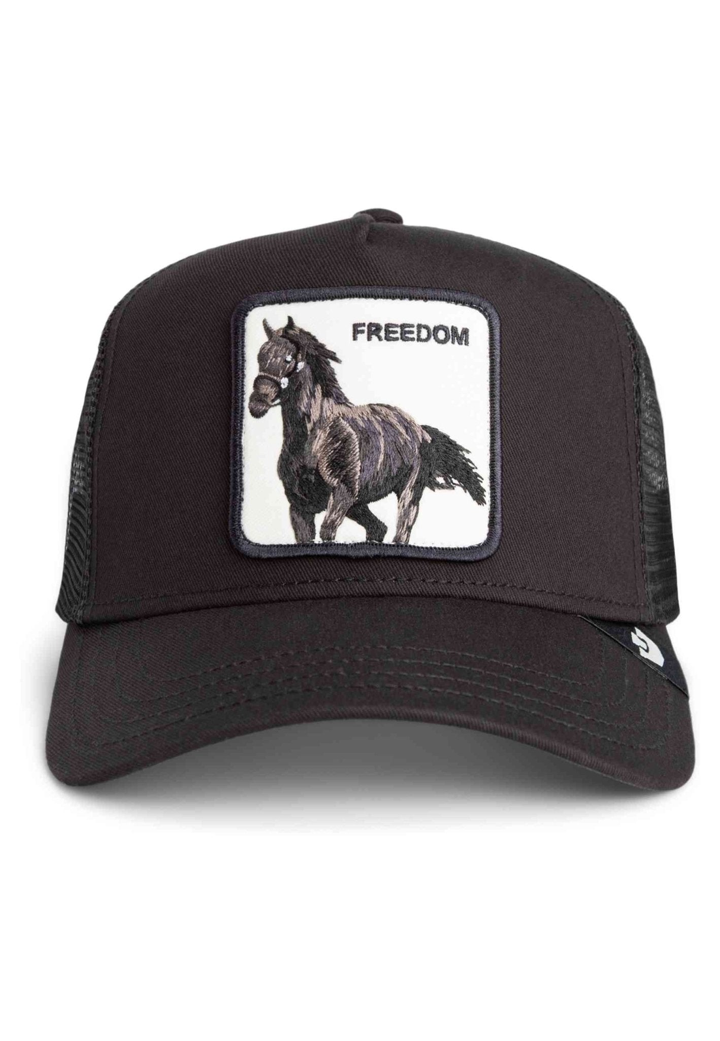 GORRA GOORIN BROS NEGRA CABALLO FREEDOM HORSE TRUCKER CAP - AREA ZERO