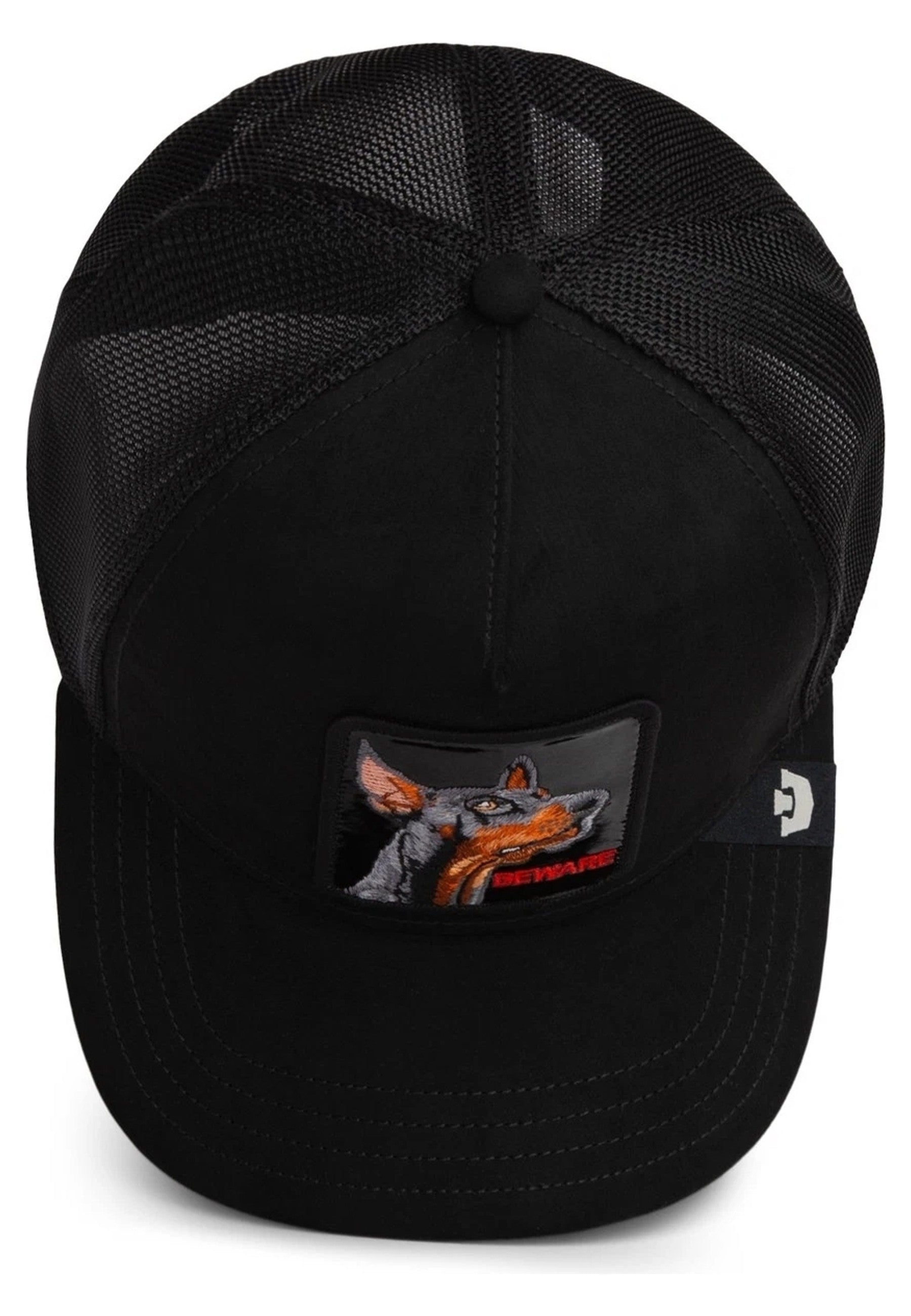 GORRA GOORIN BROS NEGRA DOBERMAN BLACK OUT DOBERMAN TRUCKER CAP