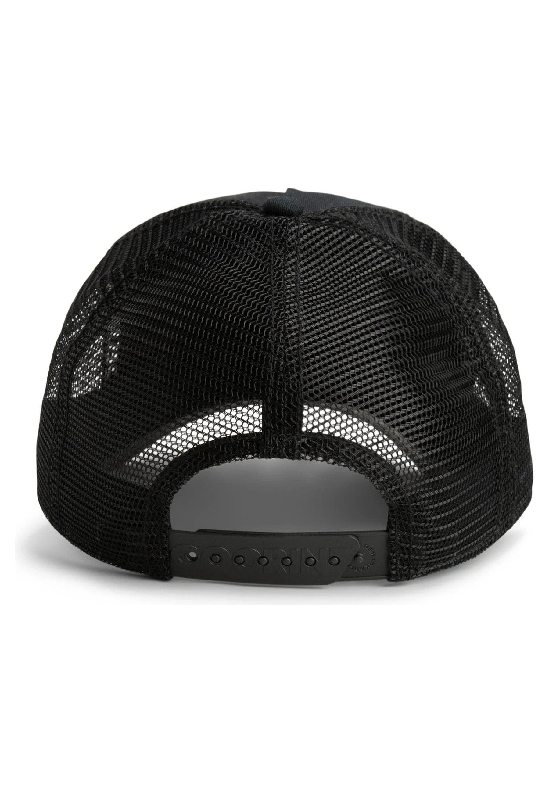 GORRA GOORIN BROS NEGRA DOBERMAN BLACK OUT DOBERMAN TRUCKER CAP