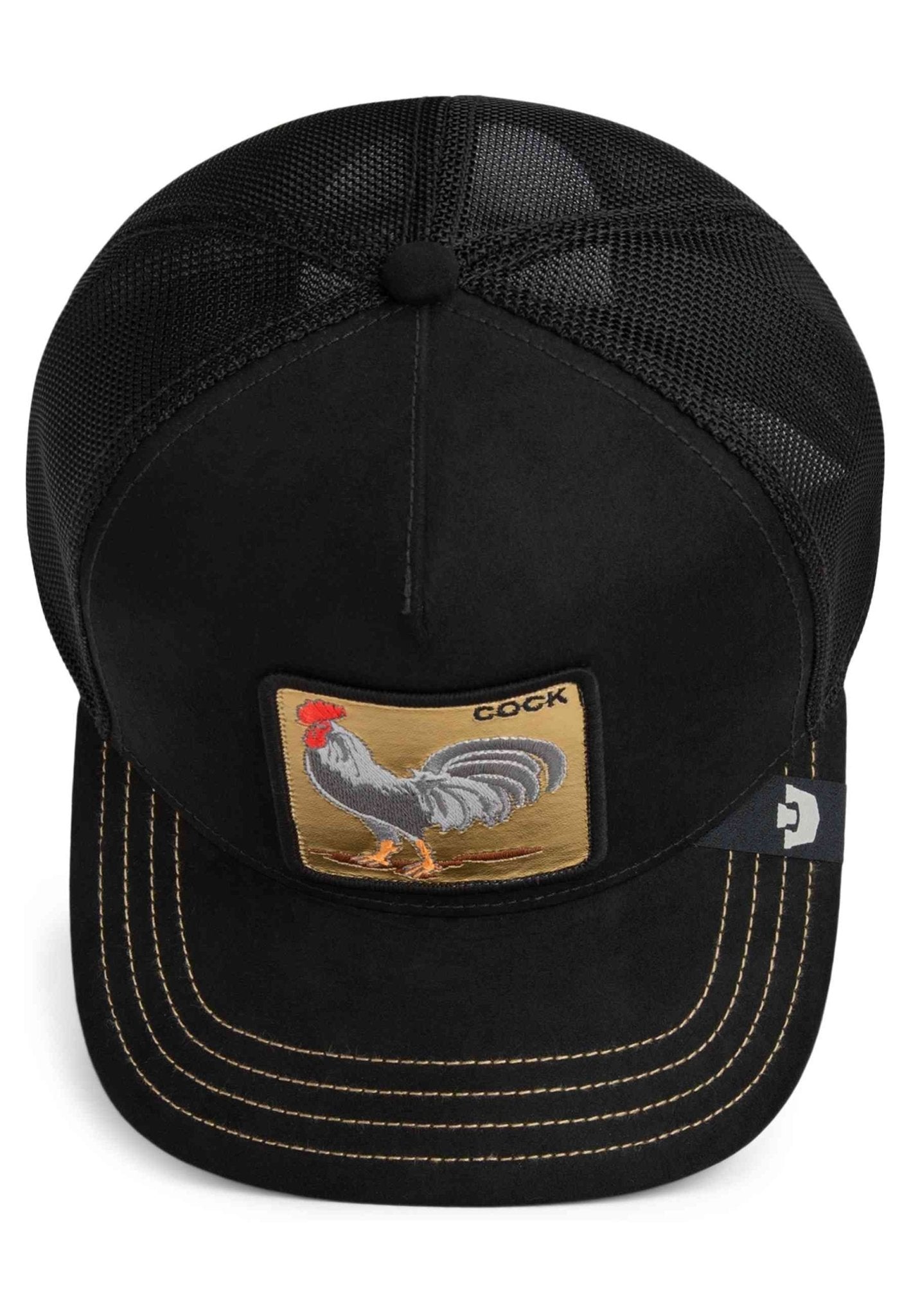 GORRA GOORIN BROS NEGRA GALLO GOLDEN COCK TRUCKER CAP - AREA ZERO