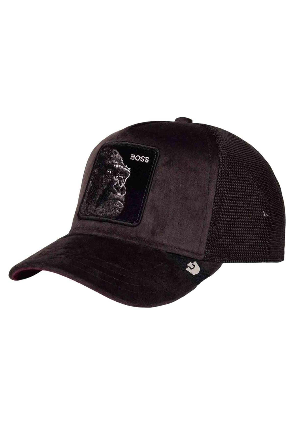 GORRA GOORIN BROS NEGRA GORILA VELOUR BOSS TRUCKER CAP