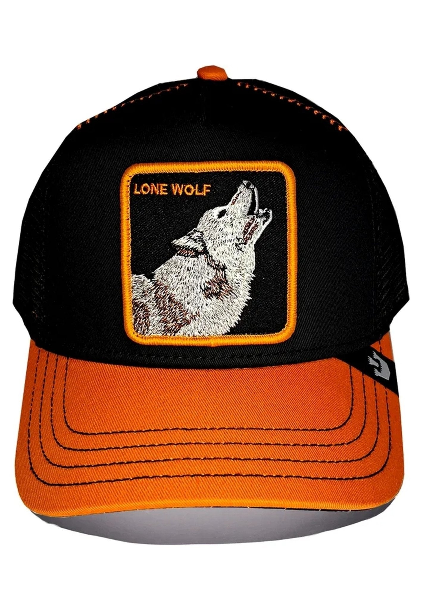 GORRA GOORIN BROS NEGRA LOBO SOLO WOLF TRUCKER CAP - AREA ZERO