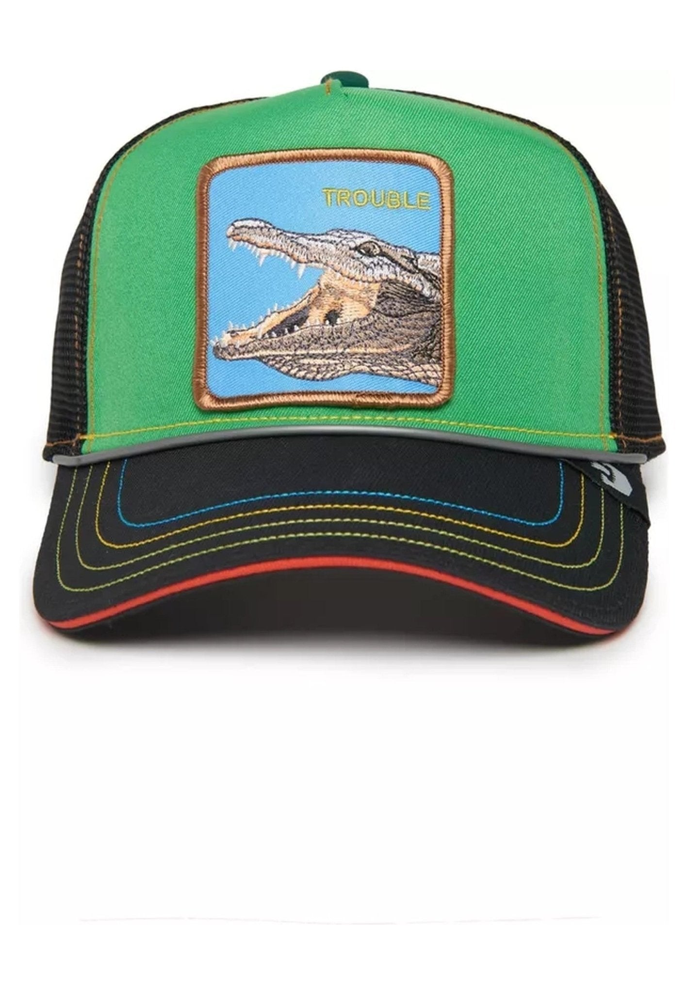 GORRA GOORIN BROS VERDE COCODRILO 32 IN TWENTY TRUCKER CAP - AREA ZERO