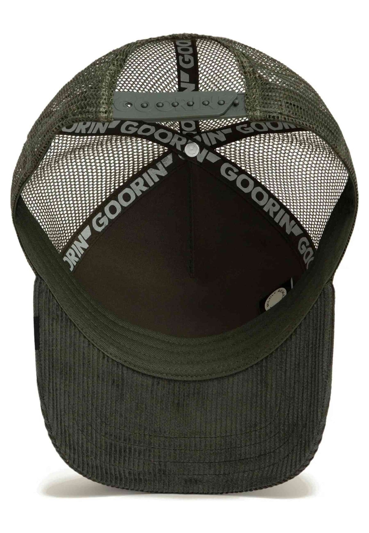 GORRA GOORIN BROS VERDE PANA RINOCERONTE CORDUROY PALM TRUCKER CAP