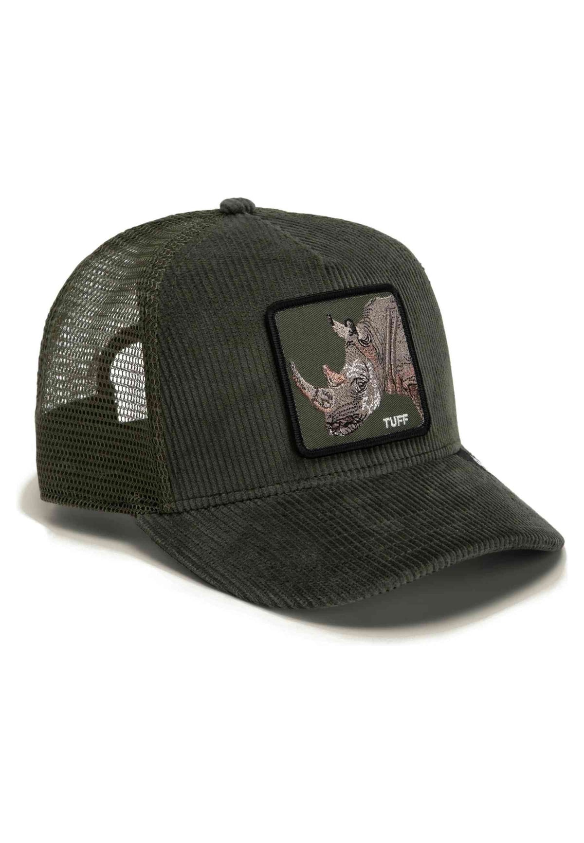 GORRA GOORIN BROS VERDE PANA RINOCERONTE CORDUROY PALM TRUCKER CAP