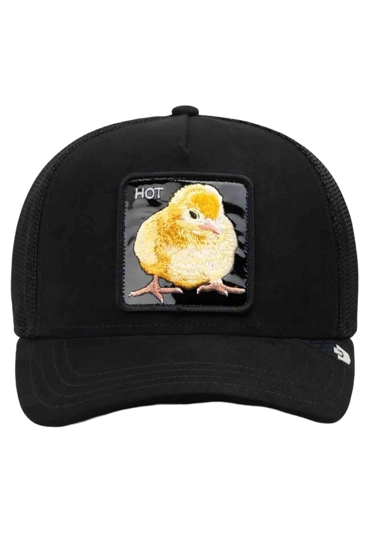 GORRA GOORIN BROS NEGRA POLLITO SUEDE BLACKENED METALLIC TRUCKER CAP