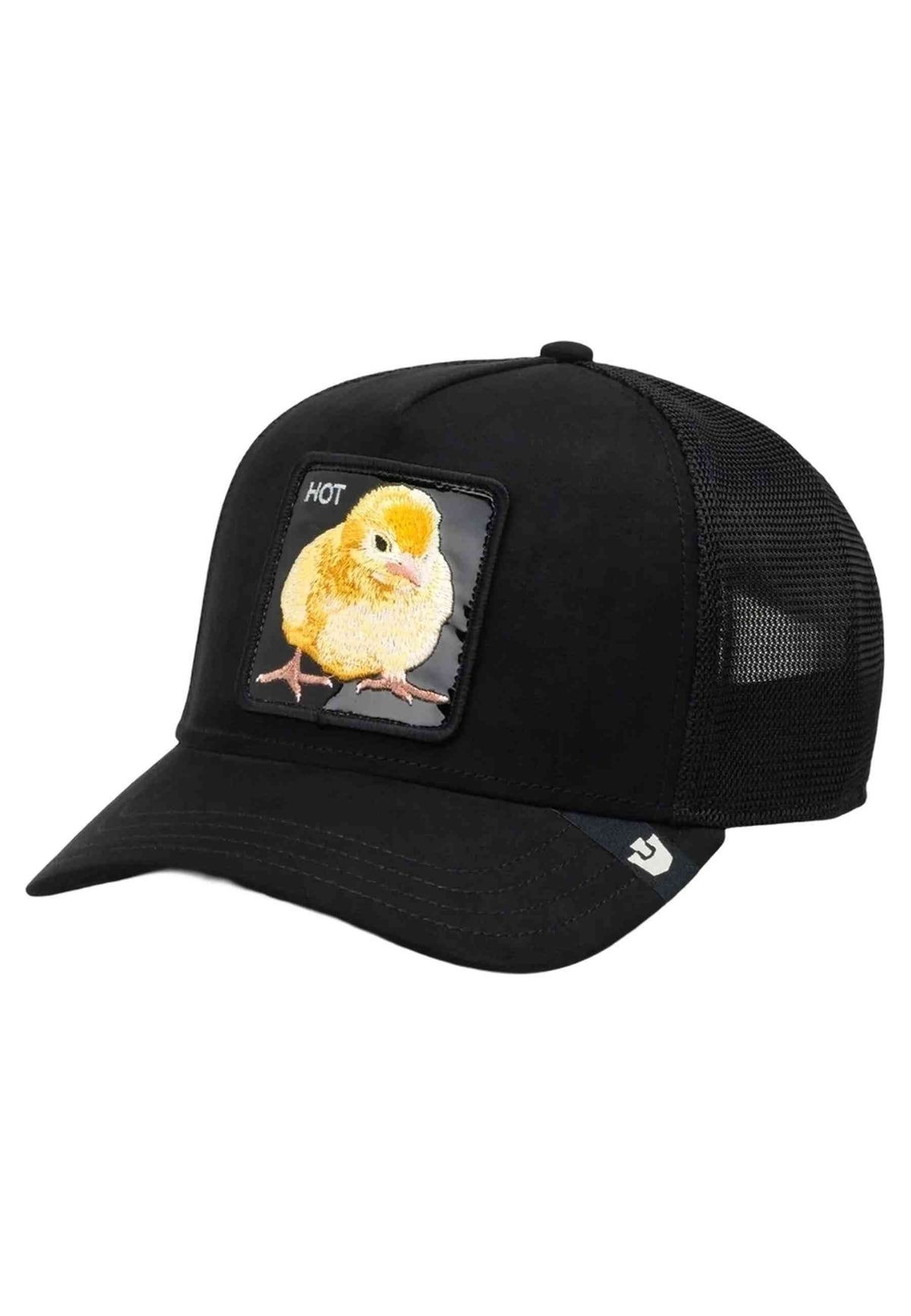 GORRA GOORIN BROS NEGRA POLLITO SUEDE BLACKENED METALLIC TRUCKER CAP