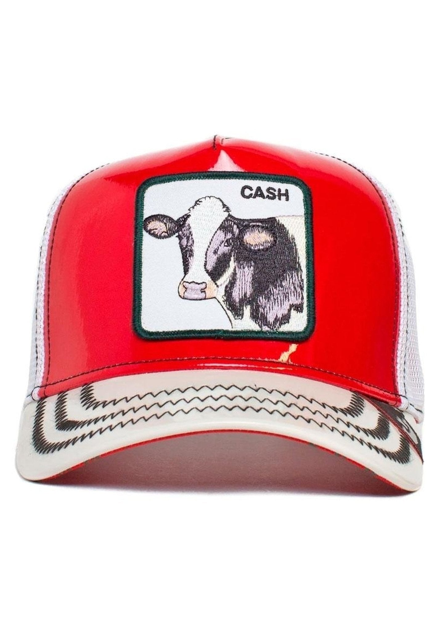 GORRA GOORIN ROJA VACA CASH COW LEATHER - AREA ZERO