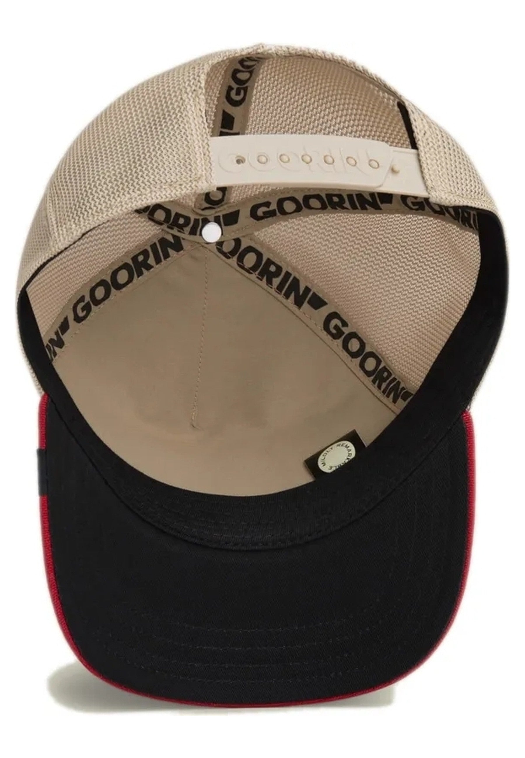 GORRA GOORIN ROJA VACA GREENER GRASS MOOVE THE NEEDLE TRUCKER CAP