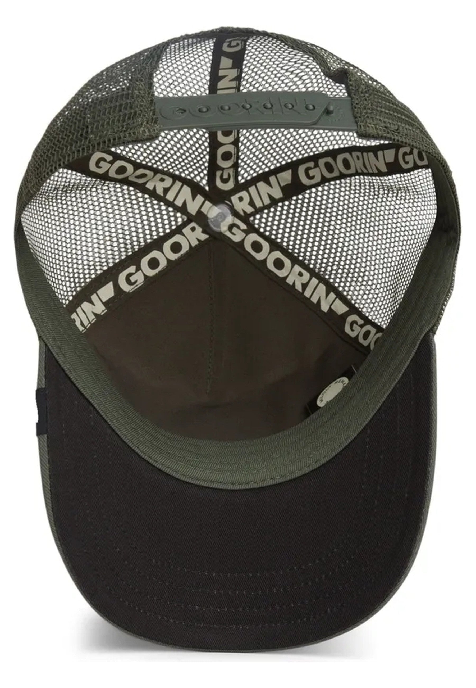 GORRA GOORIN VERDE CALAVERA CANCELLED SKULL TRUCKER CAP