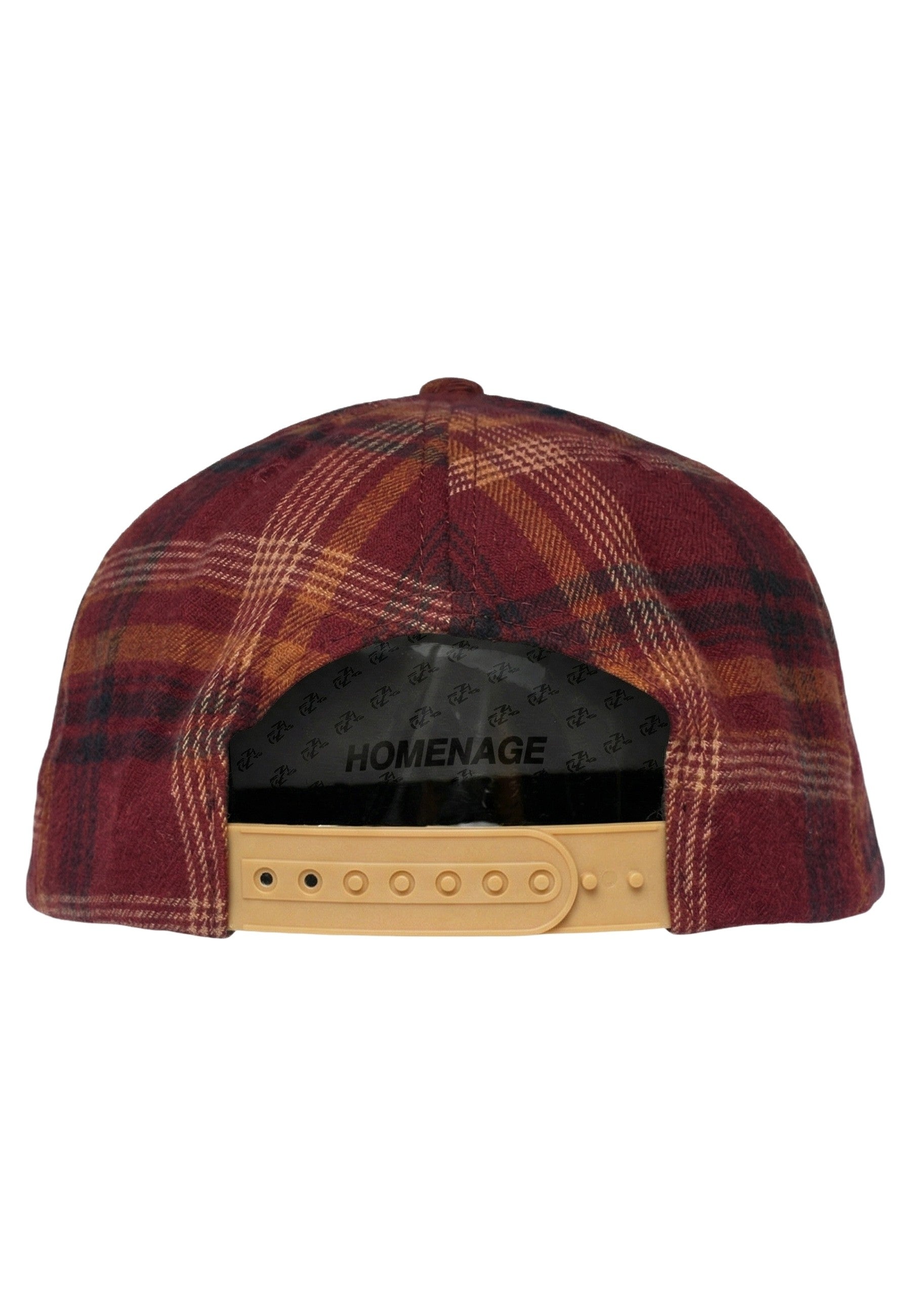GORRA HOMENAGE GRANATE CUADROS CLUB THE BALL SHAPE